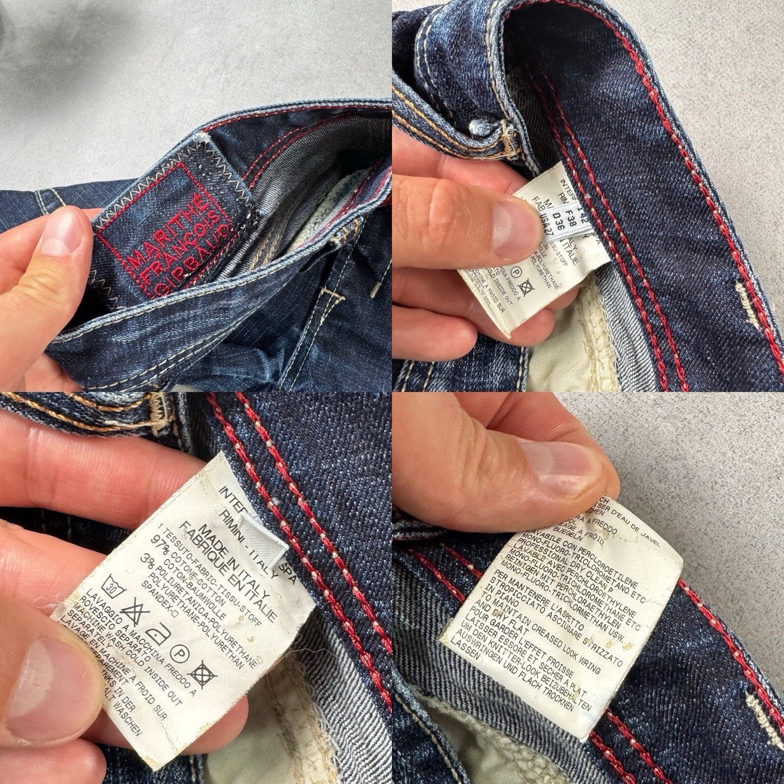 Marithe + Francois Girbaud MARITHE FRANCOIS GIRBAUD Flare Denim Rare Avant Garde Size 27" / US 4 / IT 40 - 23 Thumbnail