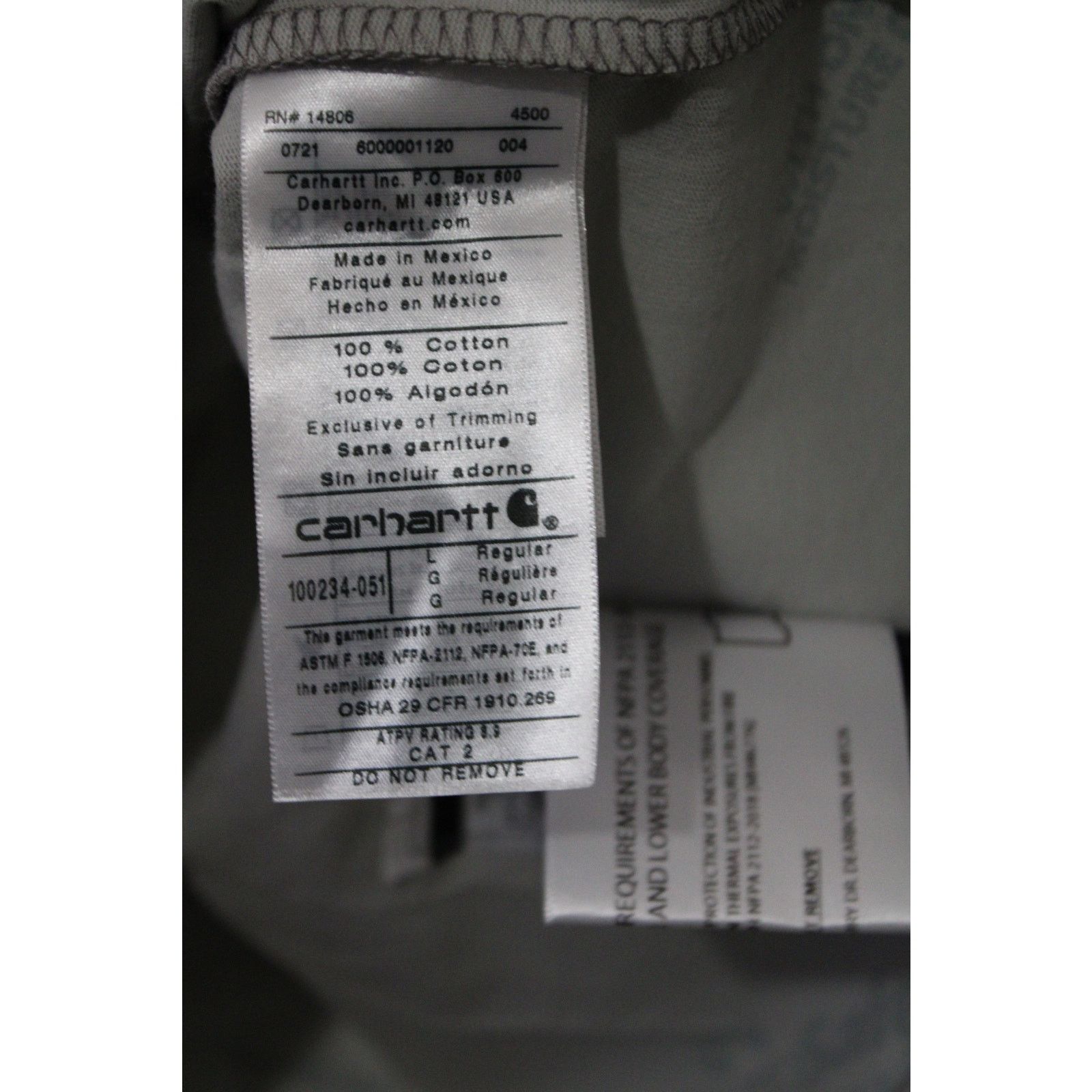 Carhartt Carhartt FR pocket Tee 100234-051 Large Flame Resistant Size US L / EU 52-54 / 3 - 3 Thumbnail