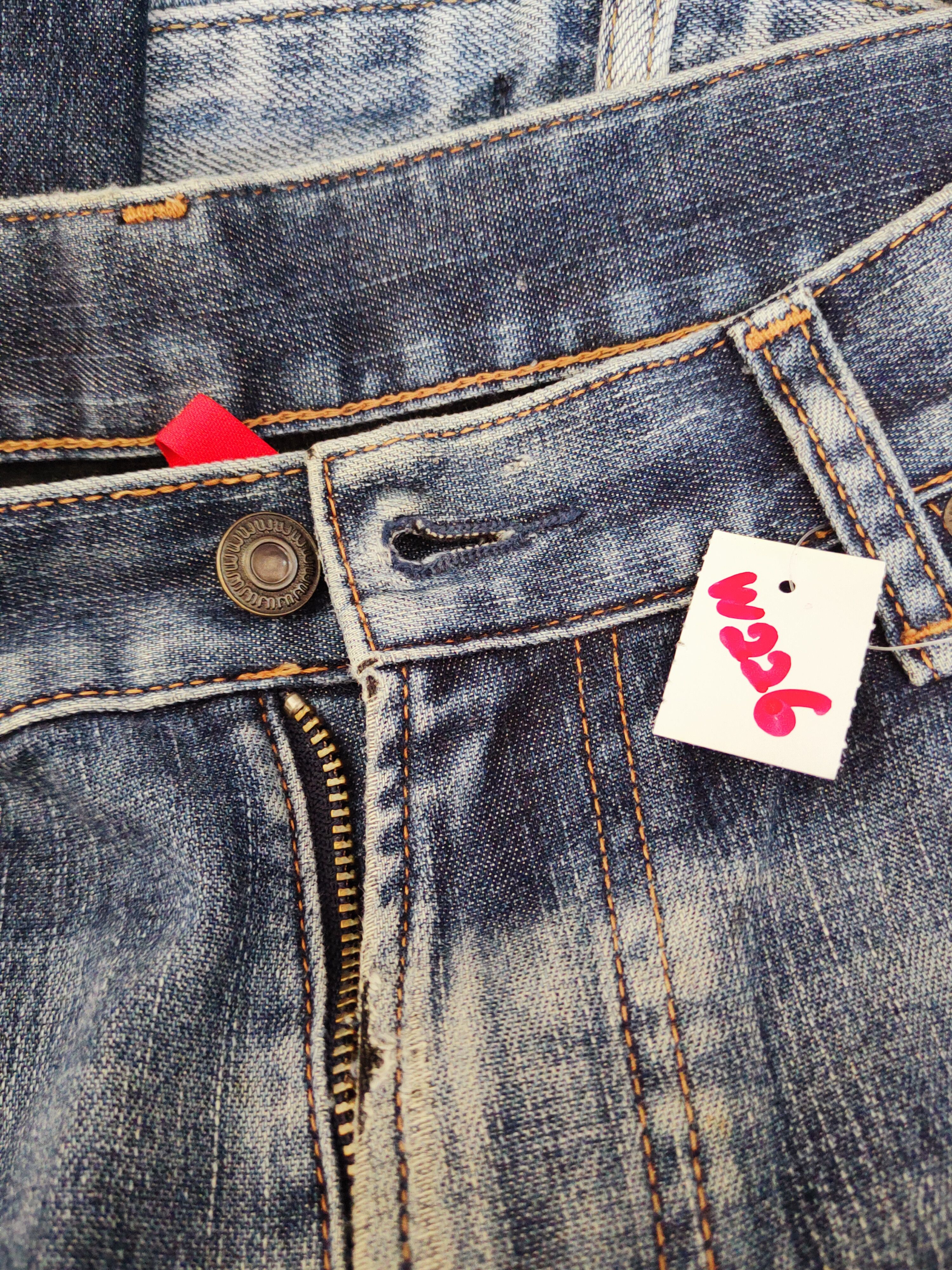 Japanese Brand Uniqlo Dark Blue Distressed Ripped Jeans #W226 Size US 32 / EU 48 - 16 Thumbnail