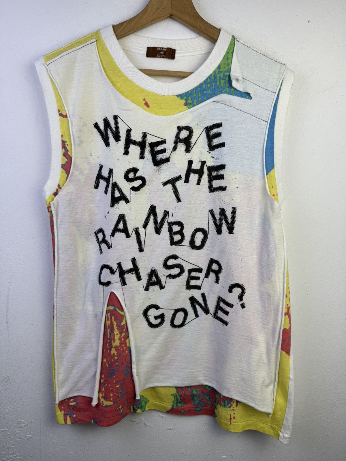 CABANE de ZUCCa Cabane de Zucca Issey Miyake cut and sewn sleeveless t-shirt Size US M / EU 48-50 / 2 - 1 Thumbnail