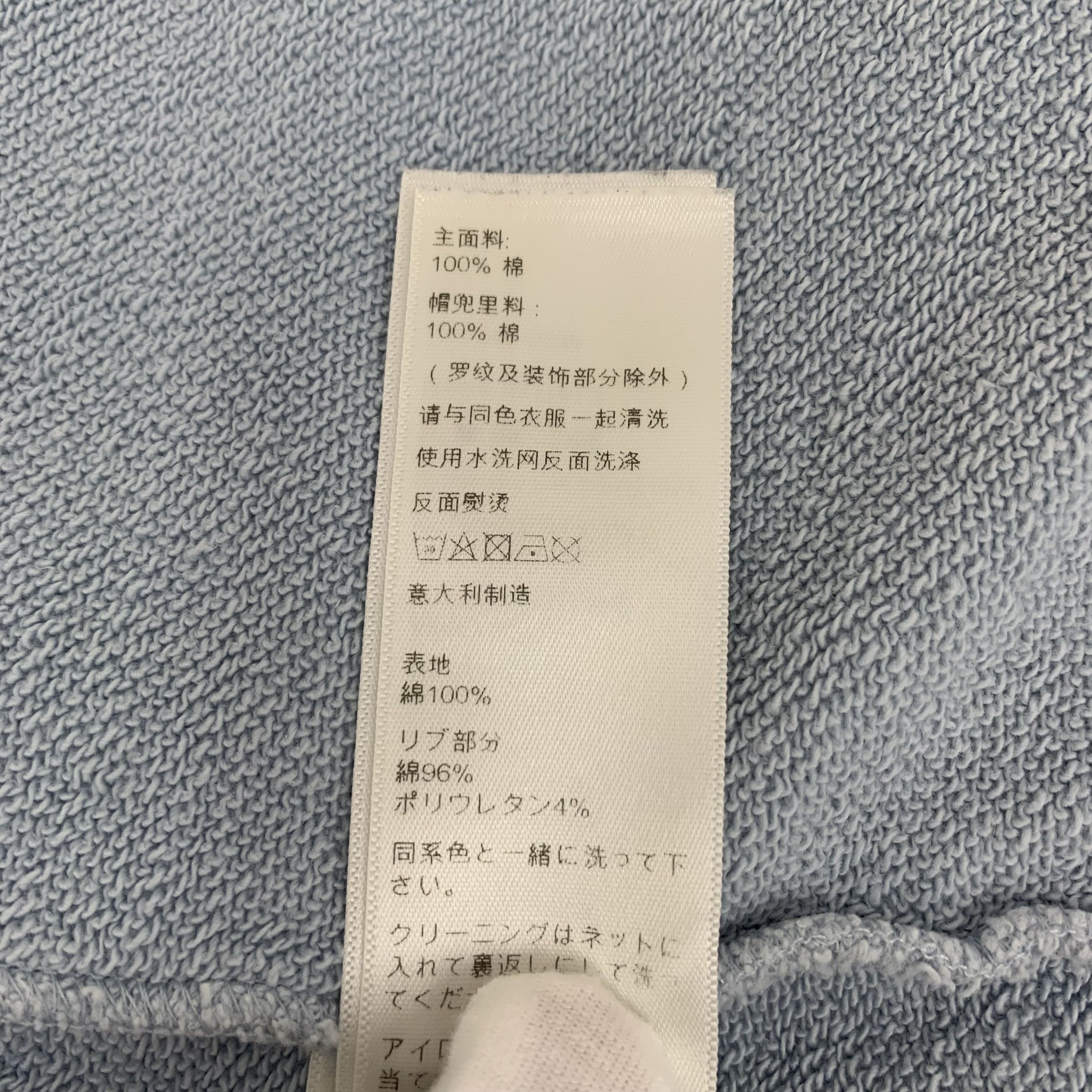 Celine Celine Logo Hoodie Light Blue (L) Size L / US 10 / IT 46 - 5 Thumbnail