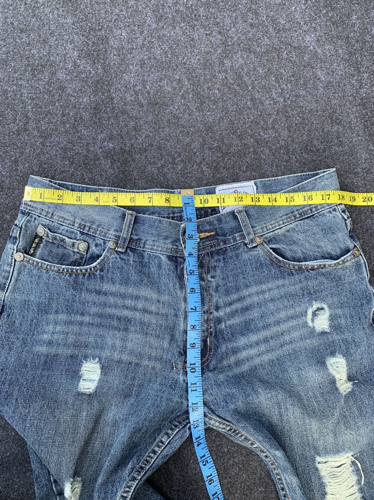 Vintage DISTRESSED BAGGY AMERICA & FIRTS .(32) Size US 35 - 4 Thumbnail