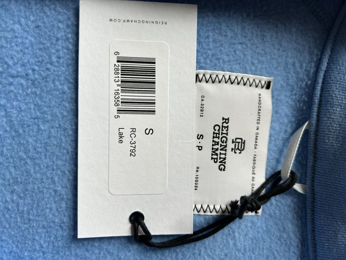 J.Crew Reigning Champ Heavyweight Fleece Coach Jacket Lake Blue Size US S / EU 44-46 / 1 - 3 Thumbnail