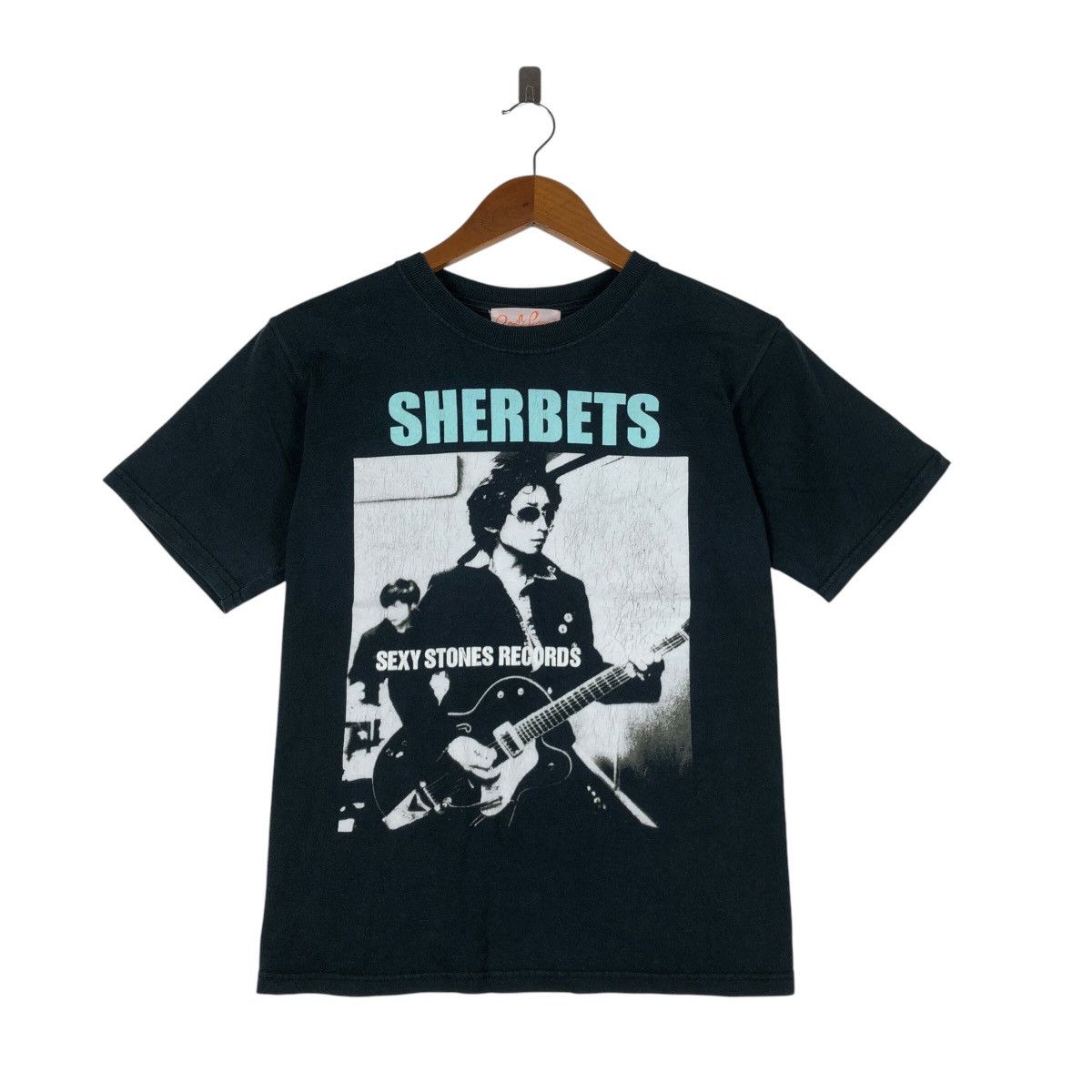 Vintage SHERBETS Sexy Stones Records Band Album T-Shirt Size US S / EU 44-46 / 1 - 1 Thumbnail
