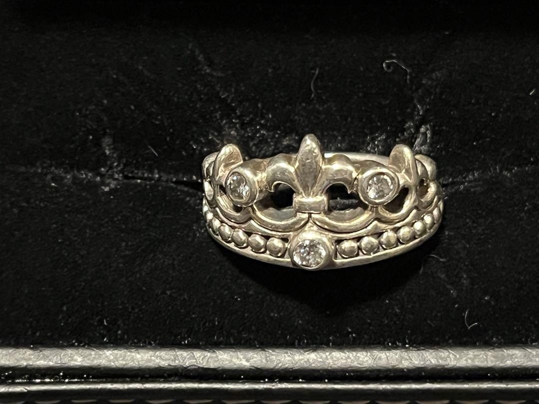 Other Vintage Bizarre (Pre-Justin Davis) Sterling Crown Ring Size ONE SIZE - 1 Thumbnail