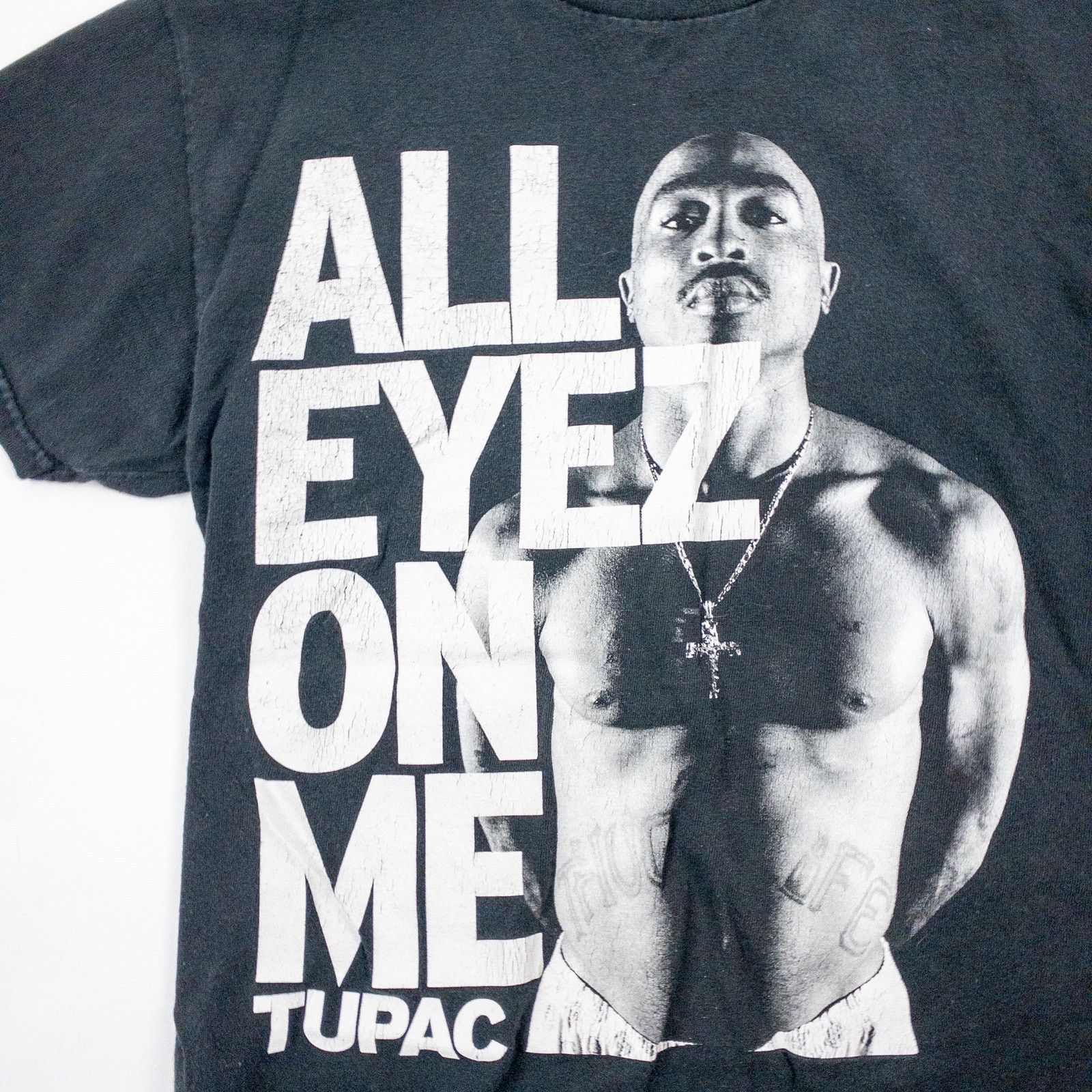 Other 2PAC Tupac Distressed Black Band Concert Tee Womens Small Size S / US 4 / IT 40 - 4 Thumbnail
