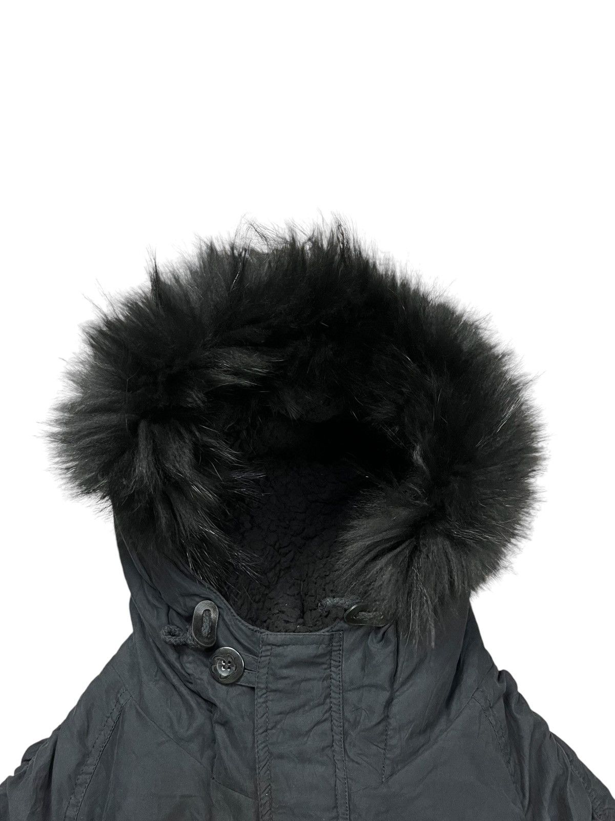 14th Addiction 2000s Morgan Homme - Raccon Fur Cargo Hoodie Size US M / EU 48-50 / 2 - 7 Thumbnail