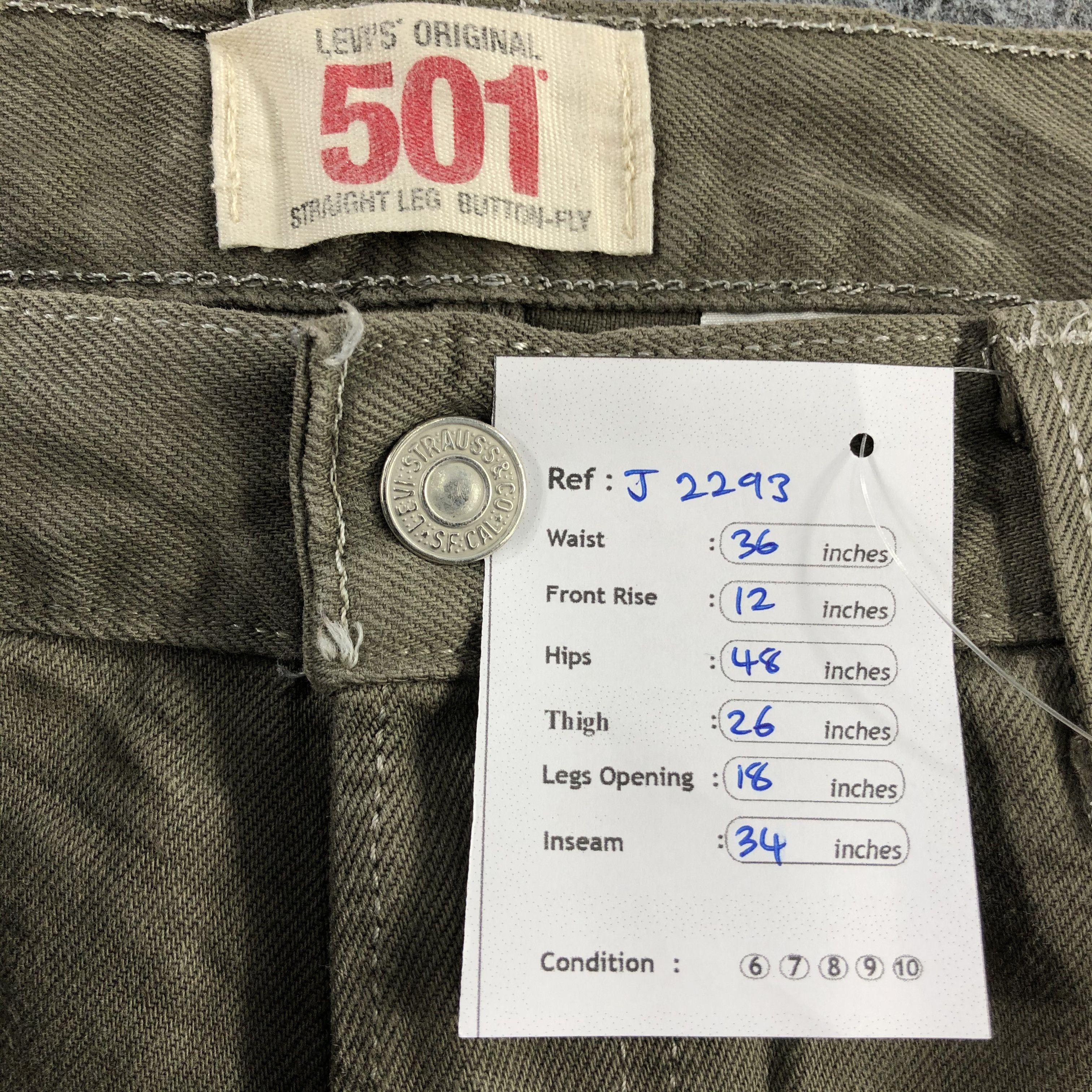 Levi's Vintage Levis 501 Jeans-J2293 Size US 36 / EU 52 - 13 Thumbnail