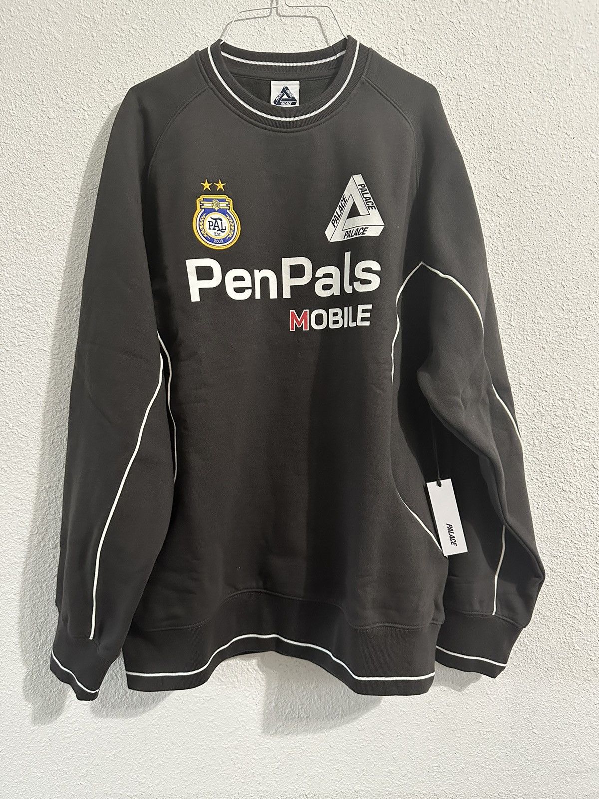 Palace × Streetwear Palace Pen Pals Black Sweatshirt Size X