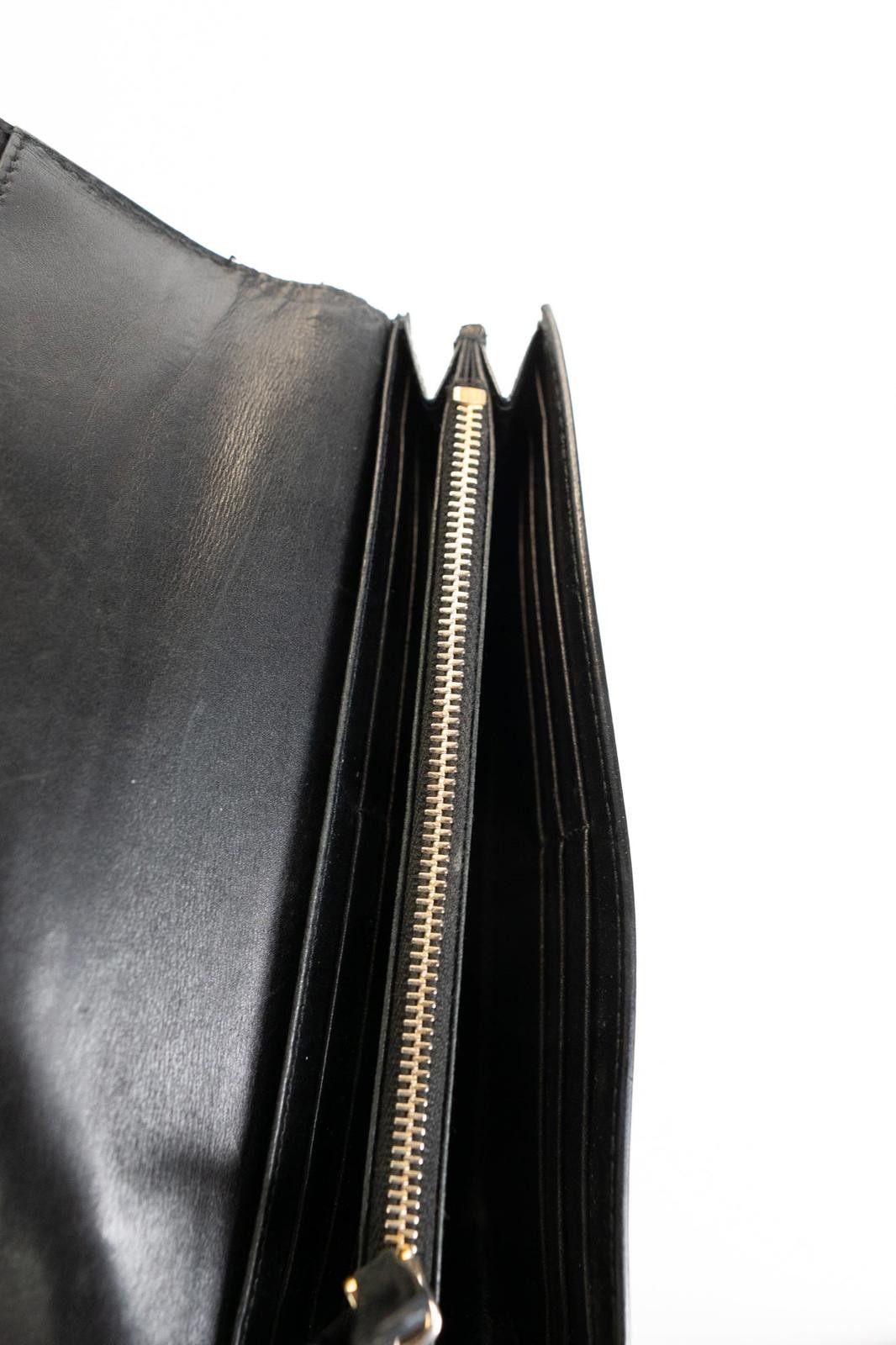 Miu Miu 00's Miu Miu Patent Leather Gold Plaque Long Wallet Size ONE SIZE - 5 Thumbnail