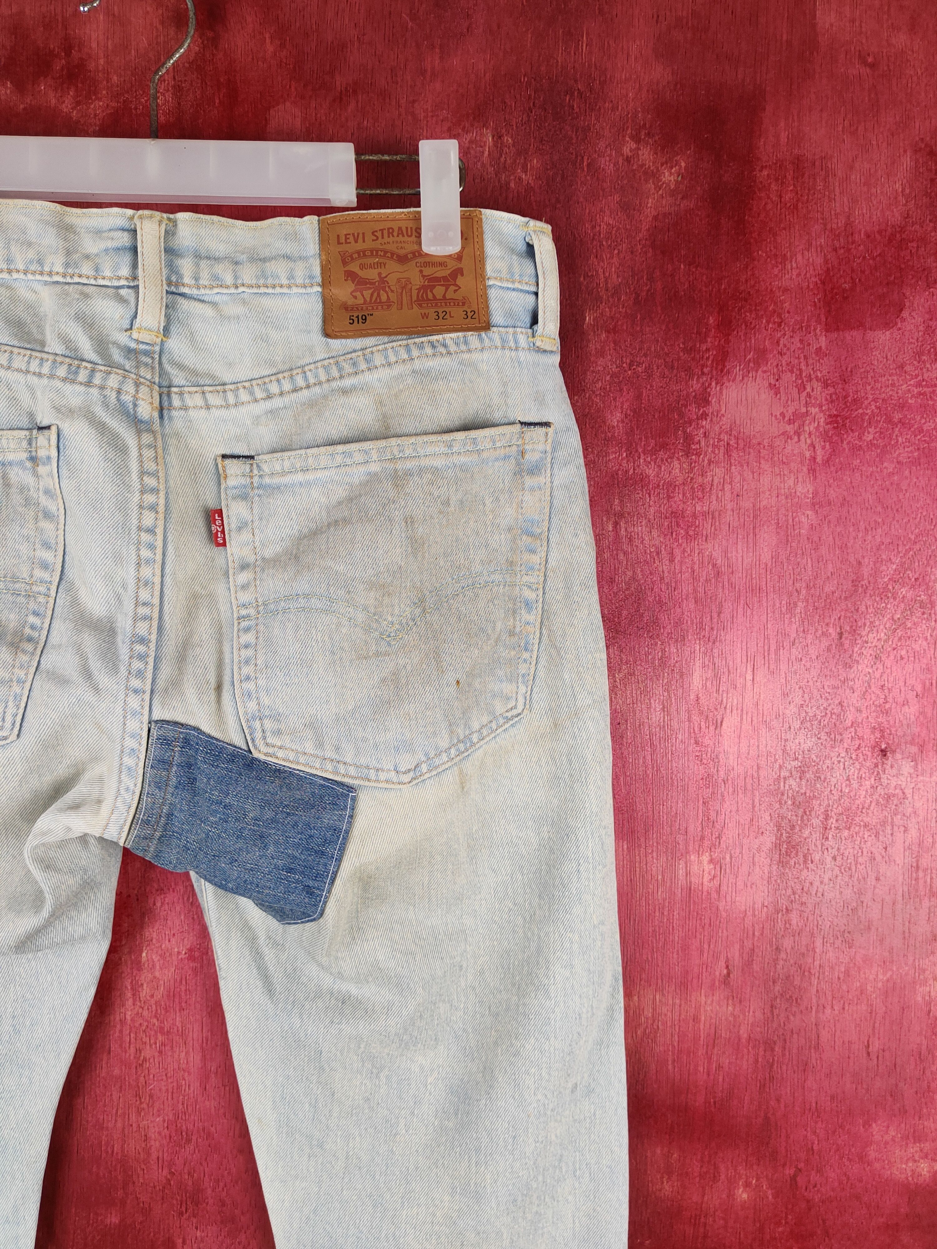 Levi's 519 Levi's Blue Faded vintage Skinny Denim #S1413 Size US 32 / EU 48 - 12 Thumbnail