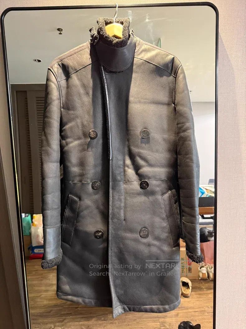 Lanvin Lanvin Long leather and fur integrated coat Size US M / EU 48-50 / 2 - 1 Thumbnail