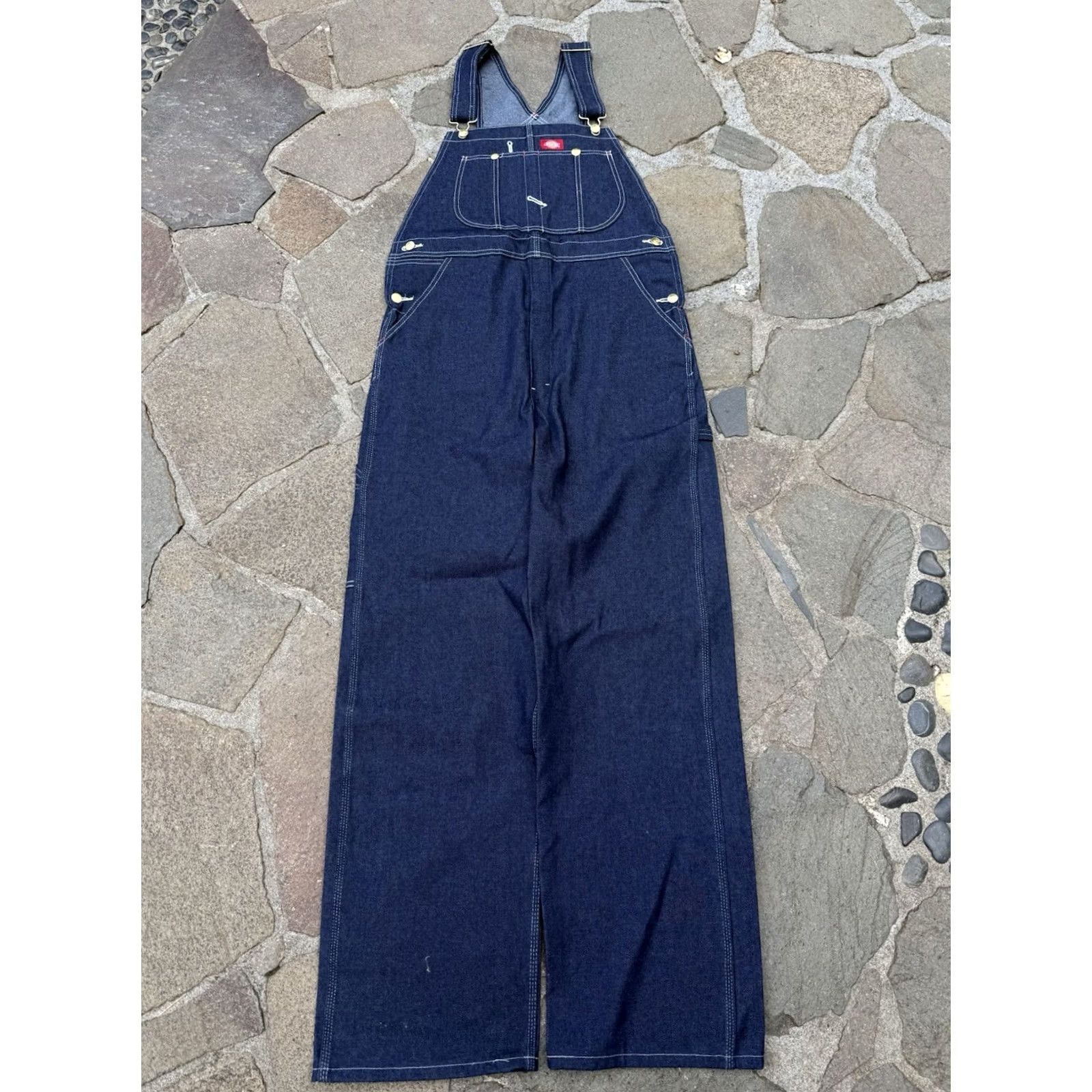 Dickies VINTAGE Dickies Denim Overalls Adult 32 Blue Dark Y2K Mens Size US 32 / EU 48 - 4 Thumbnail