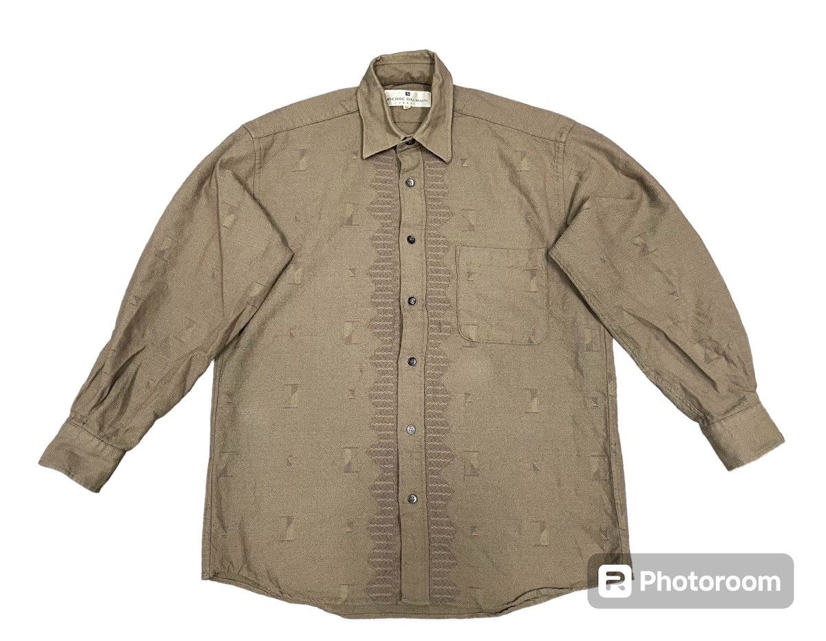 Vintage 90s PIERRE BALMAIN PARIS BUTTON UP CLASSIC DESIGN Size US M / EU 48-50 / 2 - 2 Thumbnail