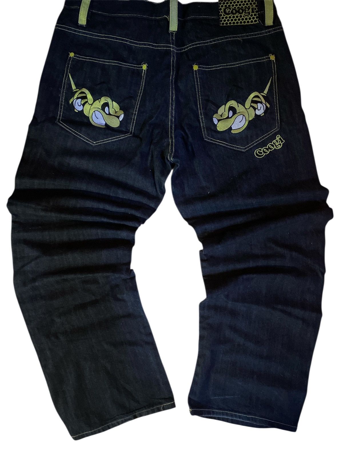 Coogi Coogi Green Bee Embroidery Y2K Denim Size US 34 / EU 50 - 1 Thumbnail