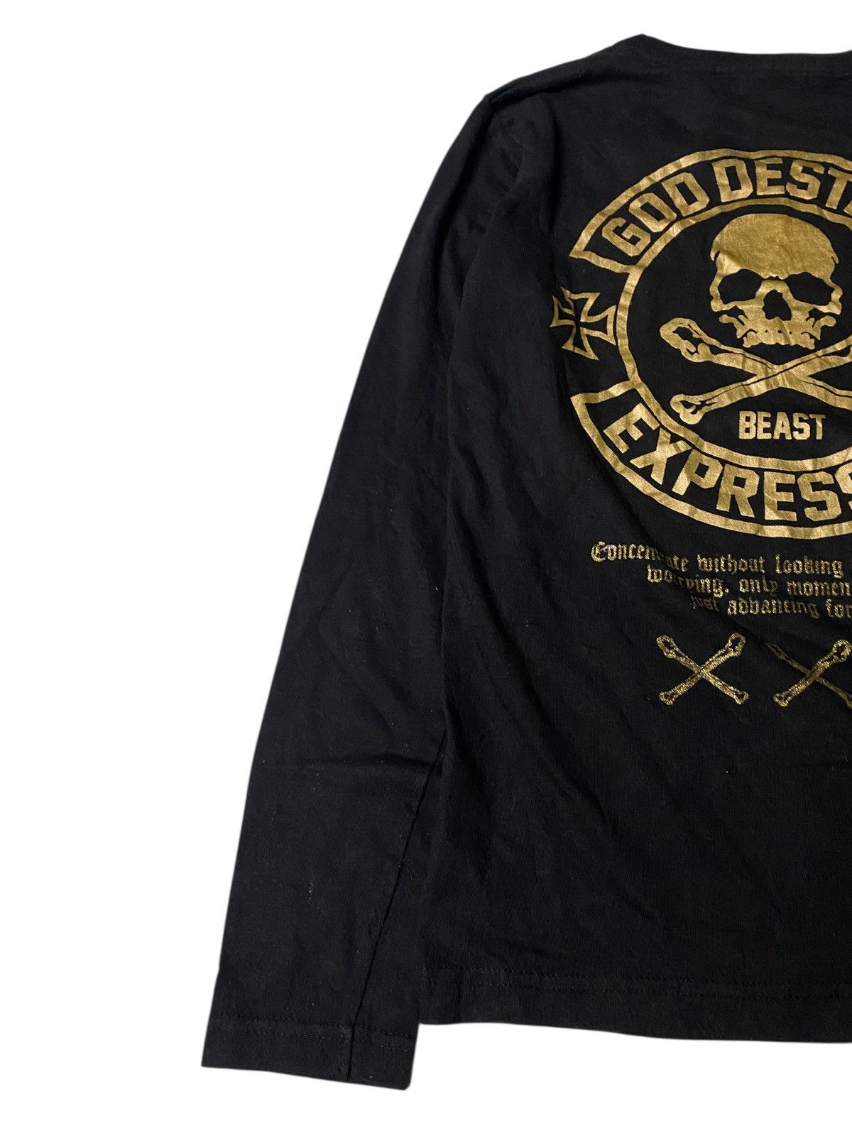 Hysteric Glamour 2000's Blue Jill Skull Poem Beast Longsleeve Size US XS / EU 42 / 0 - 3 Thumbnail