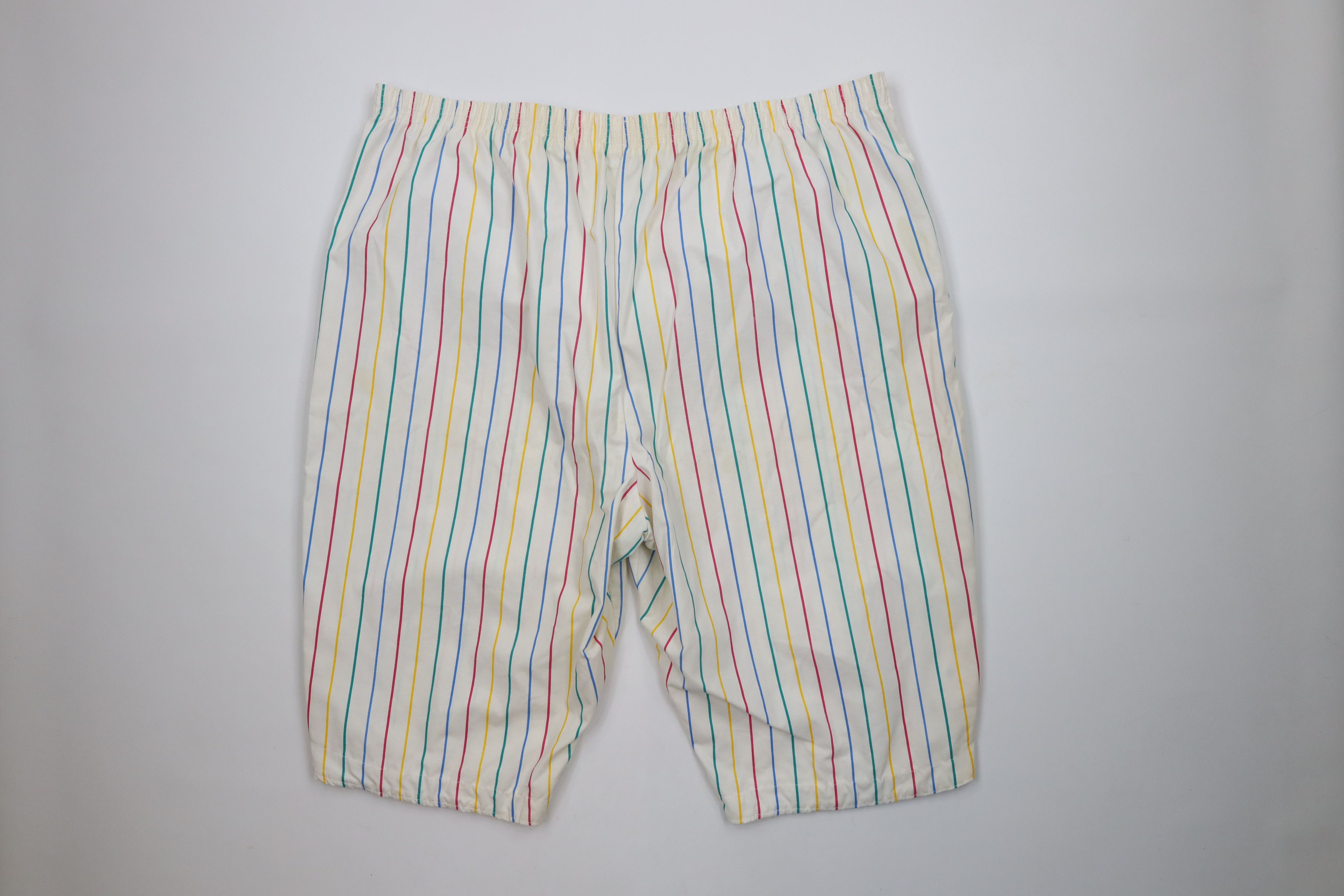 Vintage Vintage 90s Streetwear Striped Sleep Pajamas Shorts USA Size US 44 / EU 60 - 10 Thumbnail