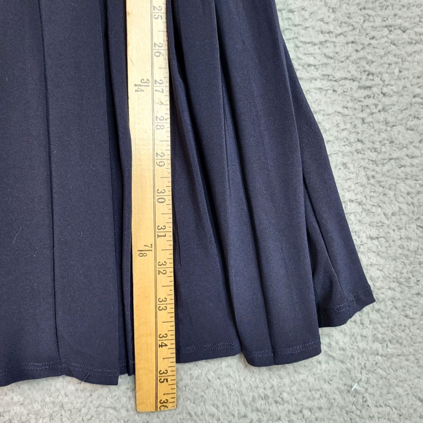 Essentials Essentials by A.B.S Navy blue pleated short sleeve Women's Dress XS Dress Blue Size 26" / US 2 / IT 38 - 3 Thumbnail
