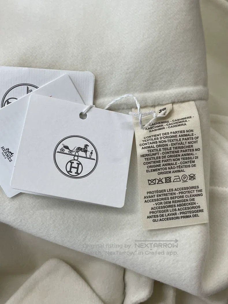 Hermes Hermes Oatmeal Double-faced Cashmere Overcoat Size XS / US 0-2 / IT 36-38 - 5 Thumbnail