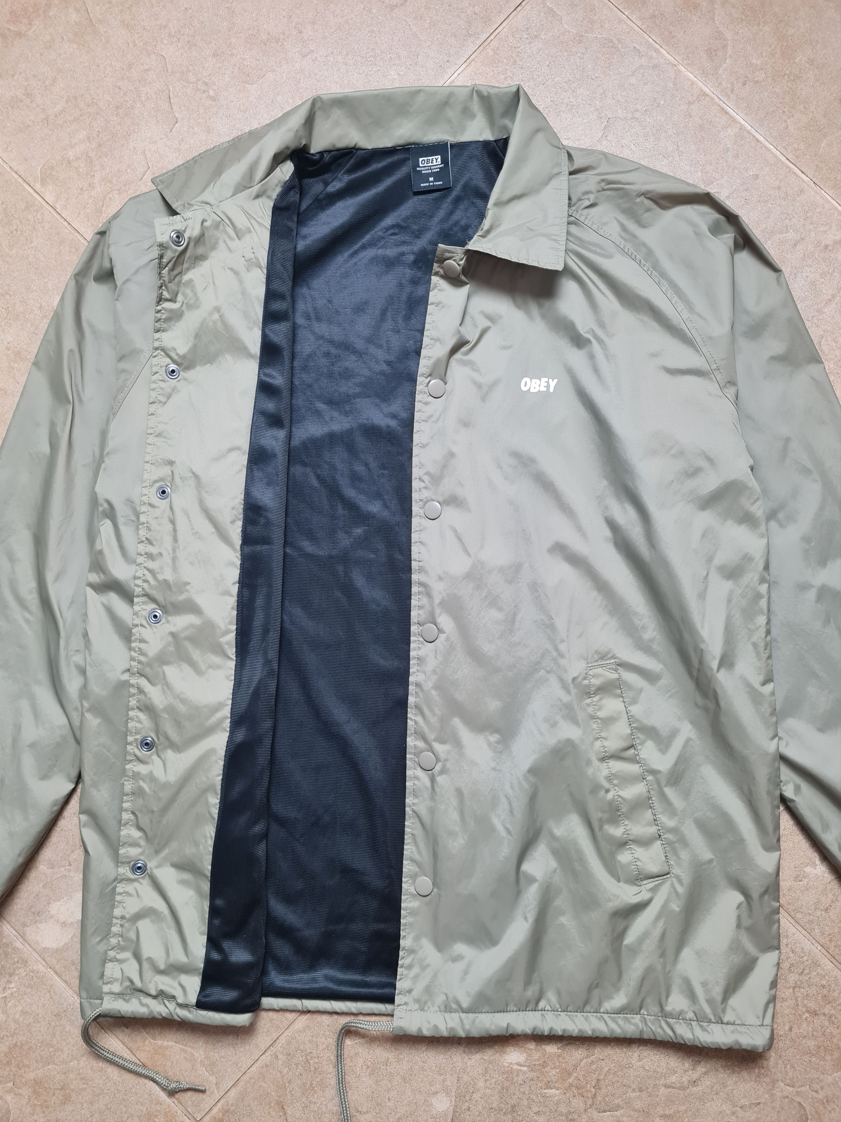 Obey Mens Jacket Rare Obey Coach Jacket Windbreaker Size M Size US M / EU 48-50 / 2 - 11 Thumbnail