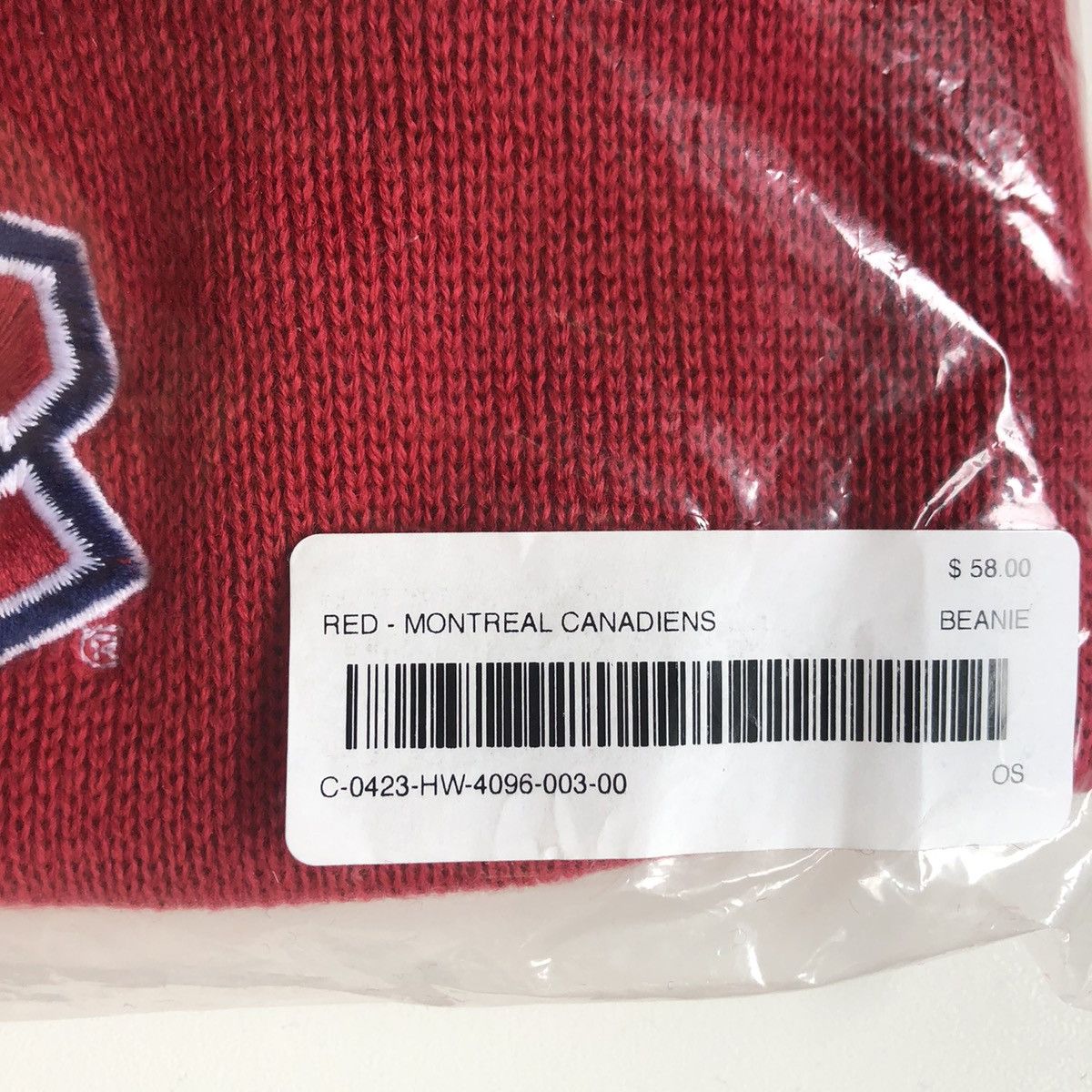 NHL × October's Very Own OVO X NHL Montreal Canadiens BEANIE Size ONE SIZE - 4 Thumbnail