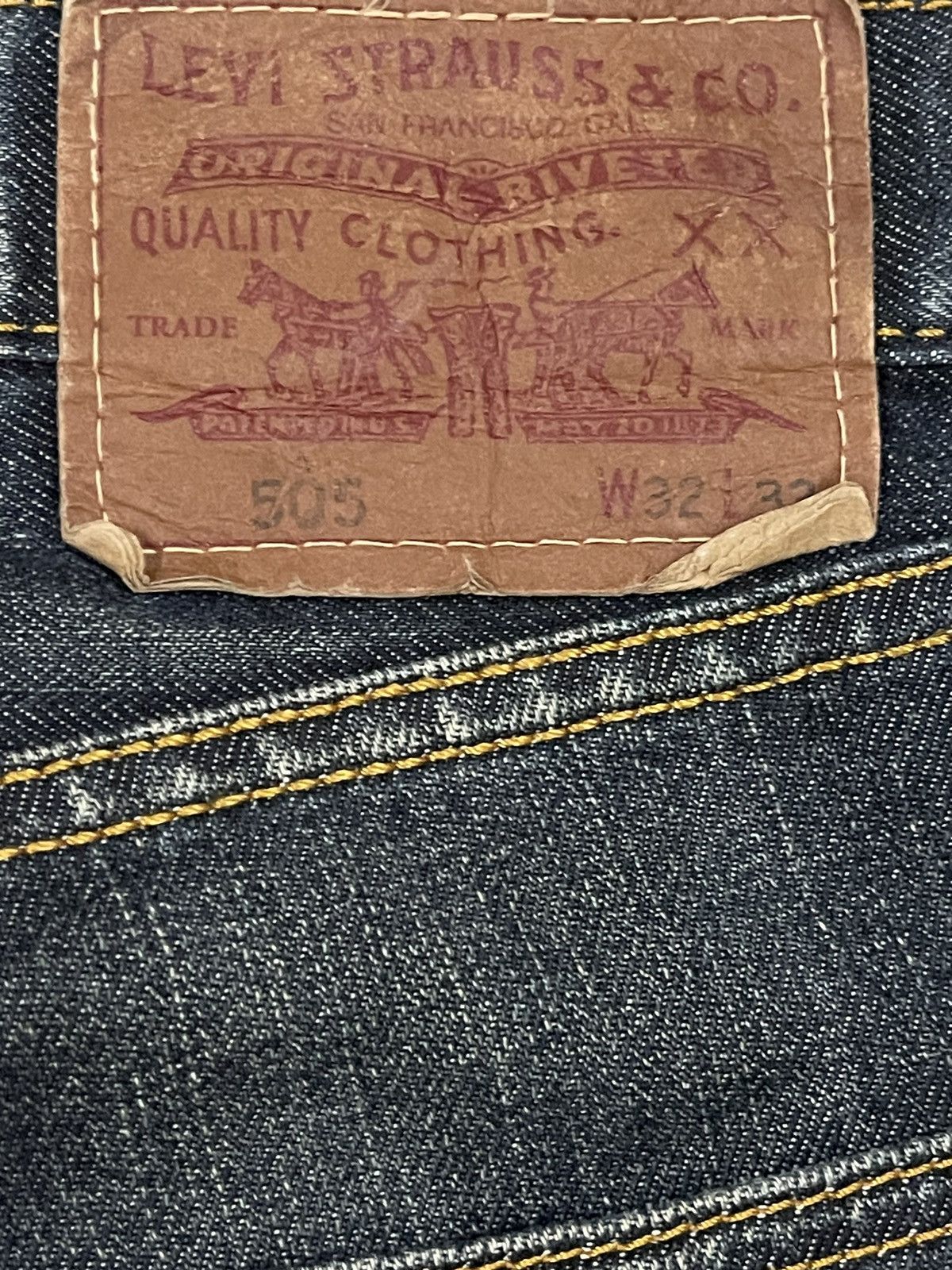Levi's Vintage 90s Levis 505 Distressed Style Jeans Size US 32 / EU 48 - 7 Thumbnail