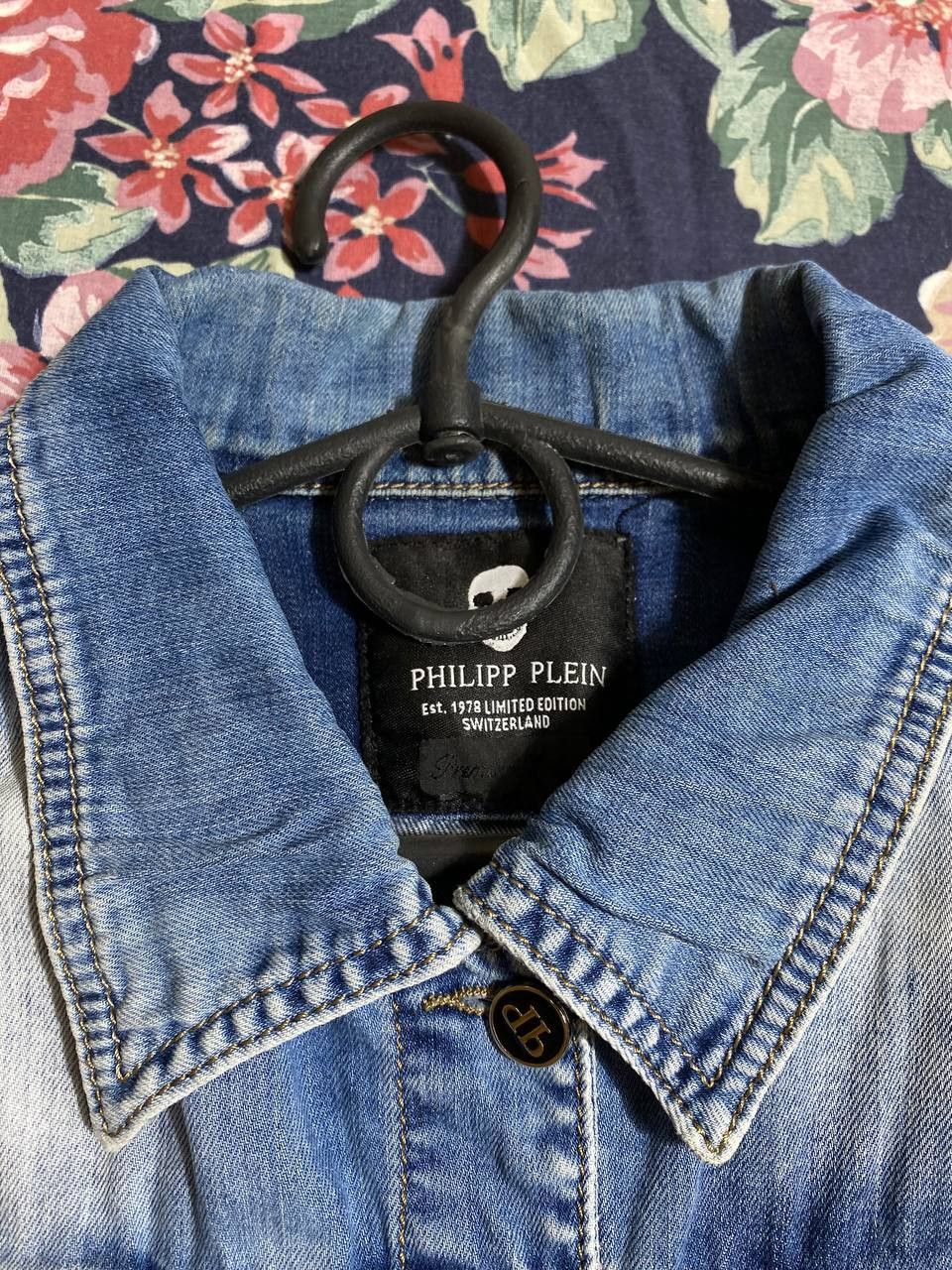 Philipp Plein × Vintage 🔥RARE🔥 PHILIPP PLEIN VINTAGE BASIC DENIM JACKET Size US M / EU 48-50 / 2 - 6 Thumbnail