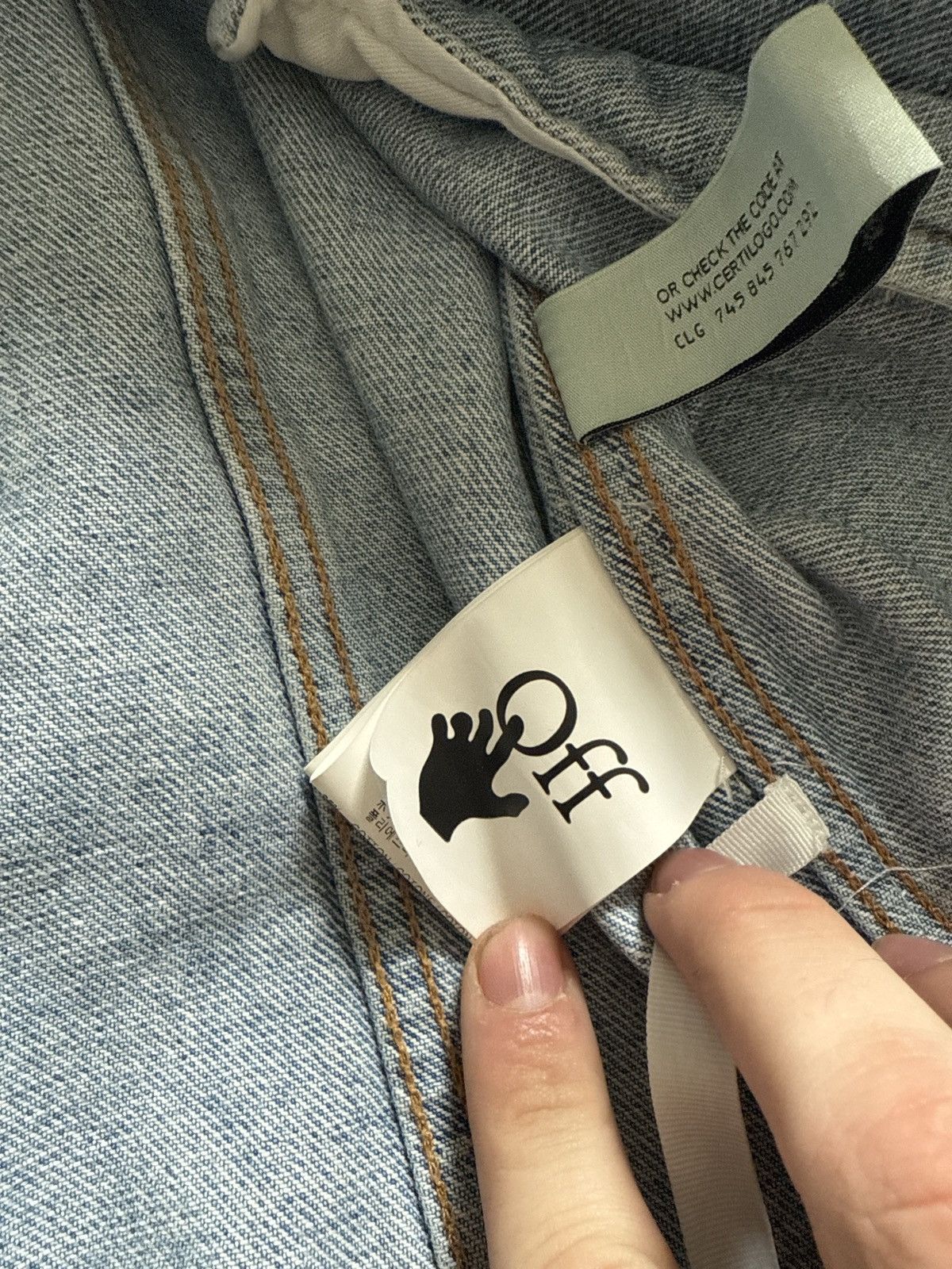 Off-White Off white denim jacket 2xl rare temperature Size US XXL / EU 58 / 5 - 10 Thumbnail