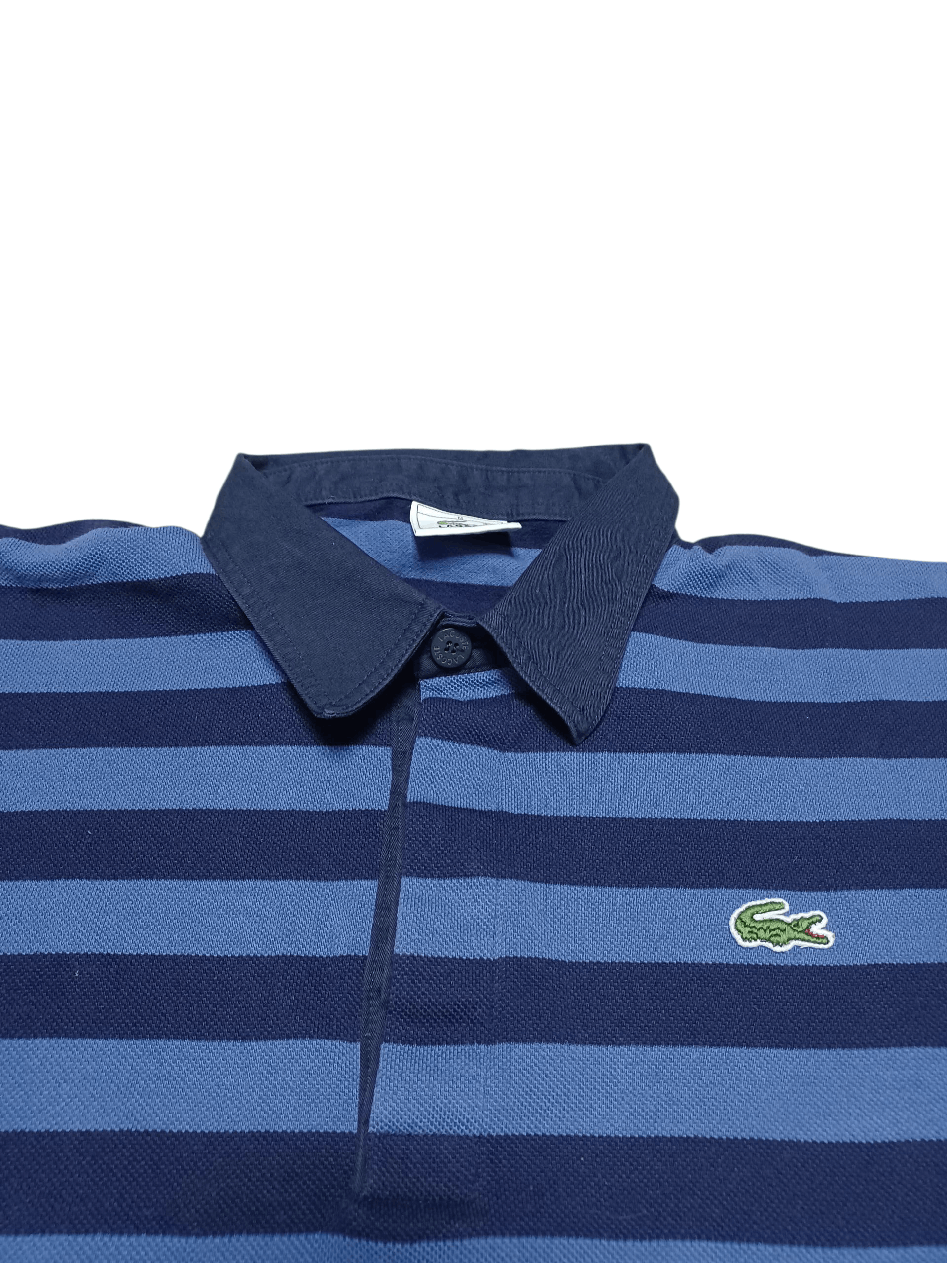 Lacoste LACOSTE VINTAGE LUXURY STRIPED RUGBY SHIRT Size US M / EU 48-50 / 2 - 2 Thumbnail