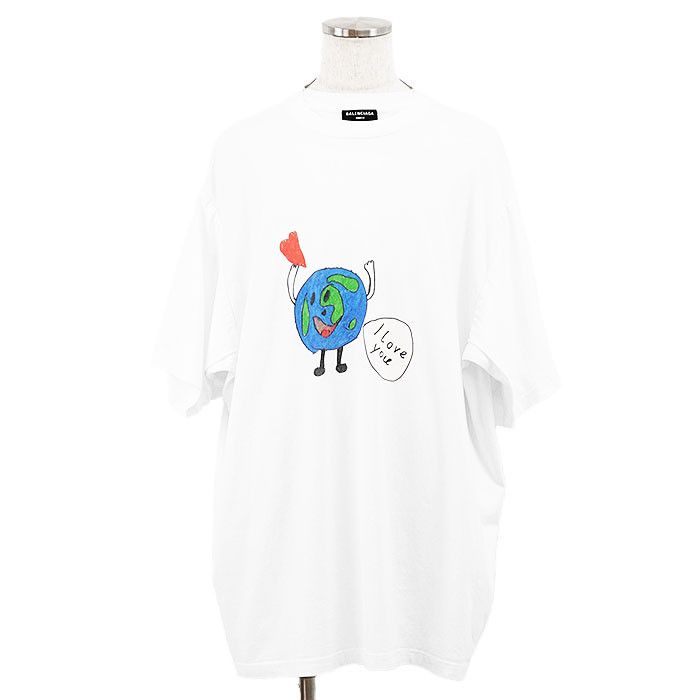 Balenciaga Balenciaga Balenciaga Iloveyou T-shirt Cotton T-shirt Cotton T-Shirts 657059 DUTY FREE for USA Size ONE SIZE - 1 Thumbnail