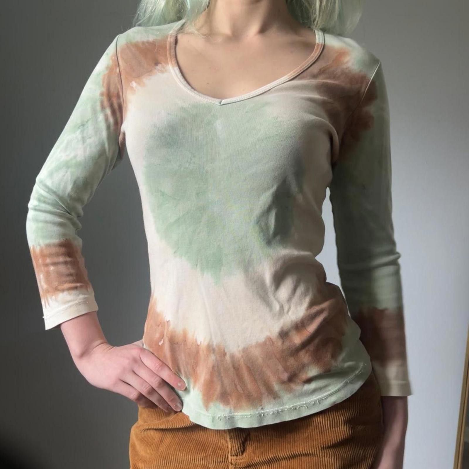 Other tie dye 90s v-neck pullover-groovy Size M / US 6-8 / IT 42-44 - 2 Thumbnail