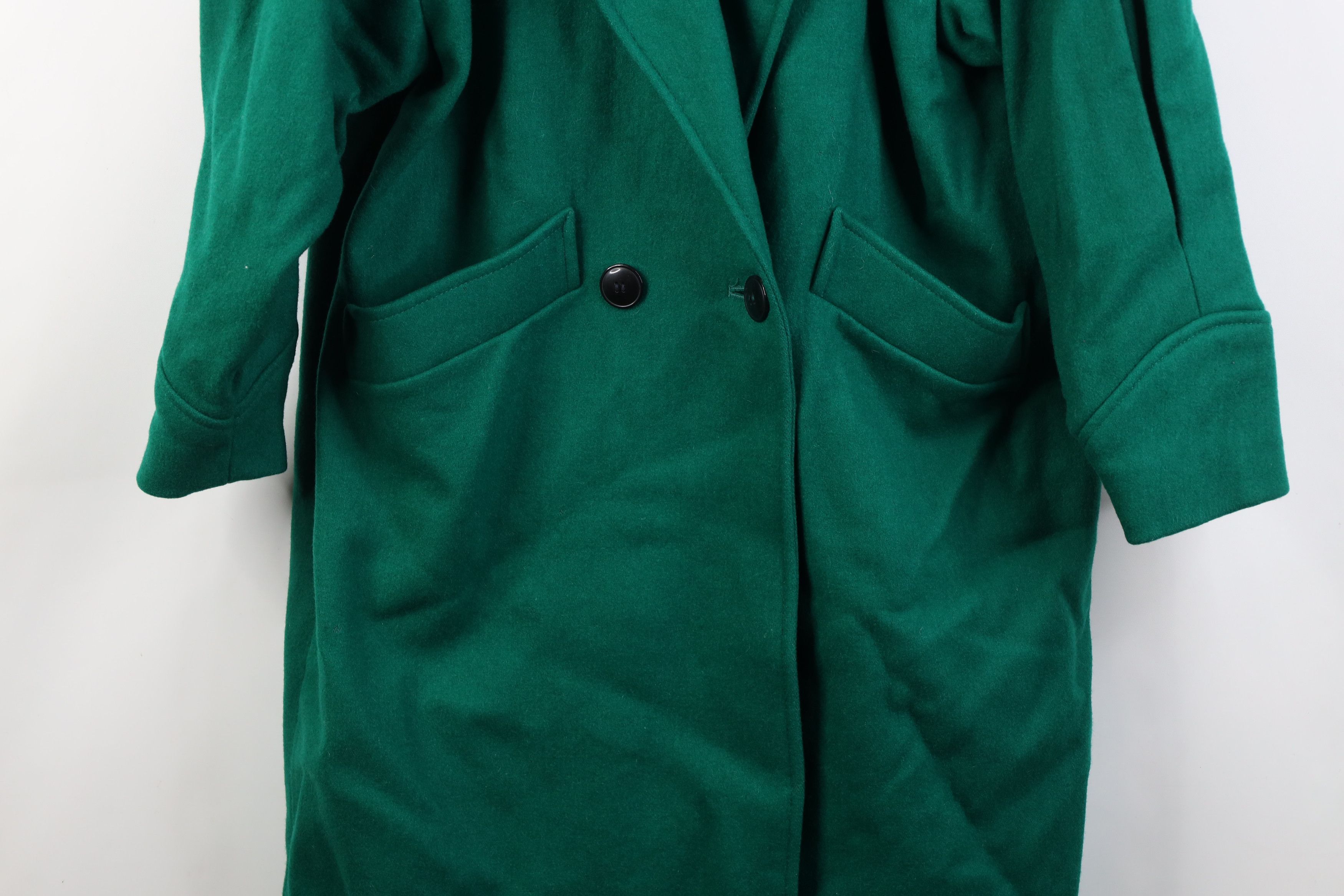 Vintage Vintage 90s Streetwear Overcoat Trench Coat Jacket Green Size M / US 6-8 / IT 42-44 - 3 Thumbnail