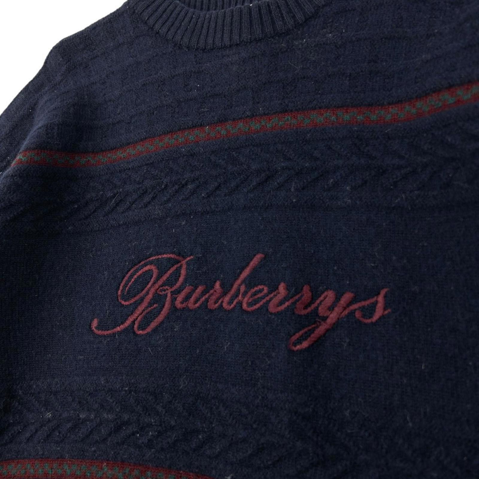 Burberry Vintage Burberry Embroidered Knit Jumper Size S Size US S / EU 44-46 / 1 - 5 Thumbnail