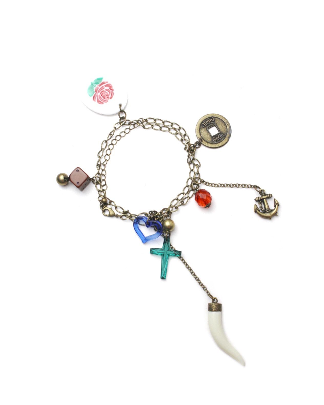 Vintage 2000S JAPANESE MADE BOHO FORTUNE HUNT CHARMS BRACELET Size ONE SIZE - 1 Thumbnail