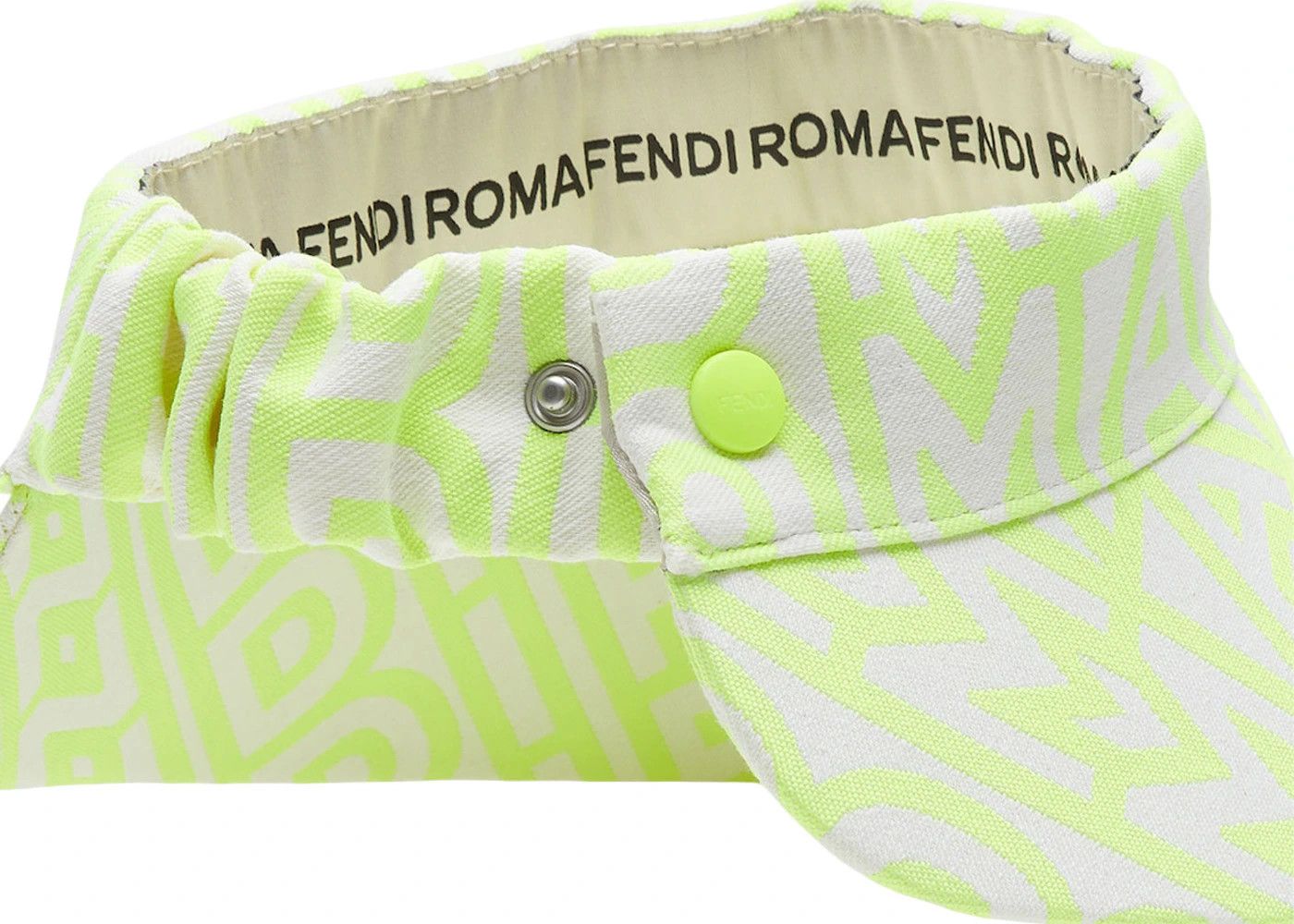 Fendi o1w1db10724 Size: OS / Visor in Acid Green Size ONE SIZE - 2 Thumbnail