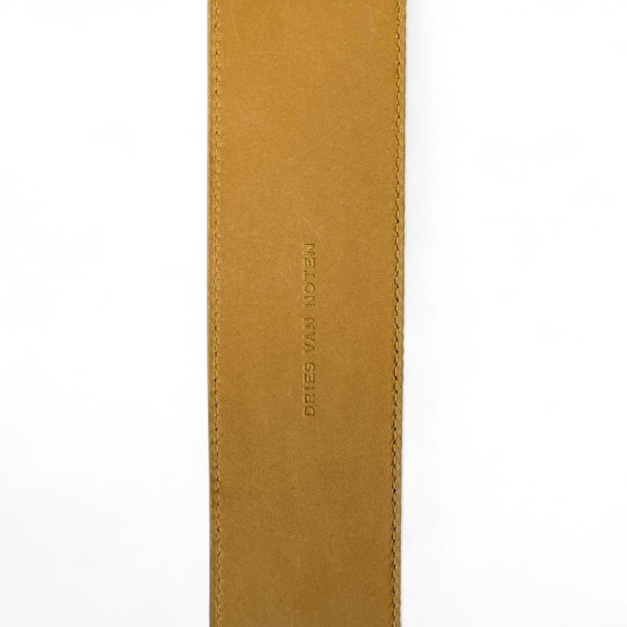Dries Van Noten Crocodile Embossed Leather Belt / BNWT Size ONE SIZE - 3 Thumbnail