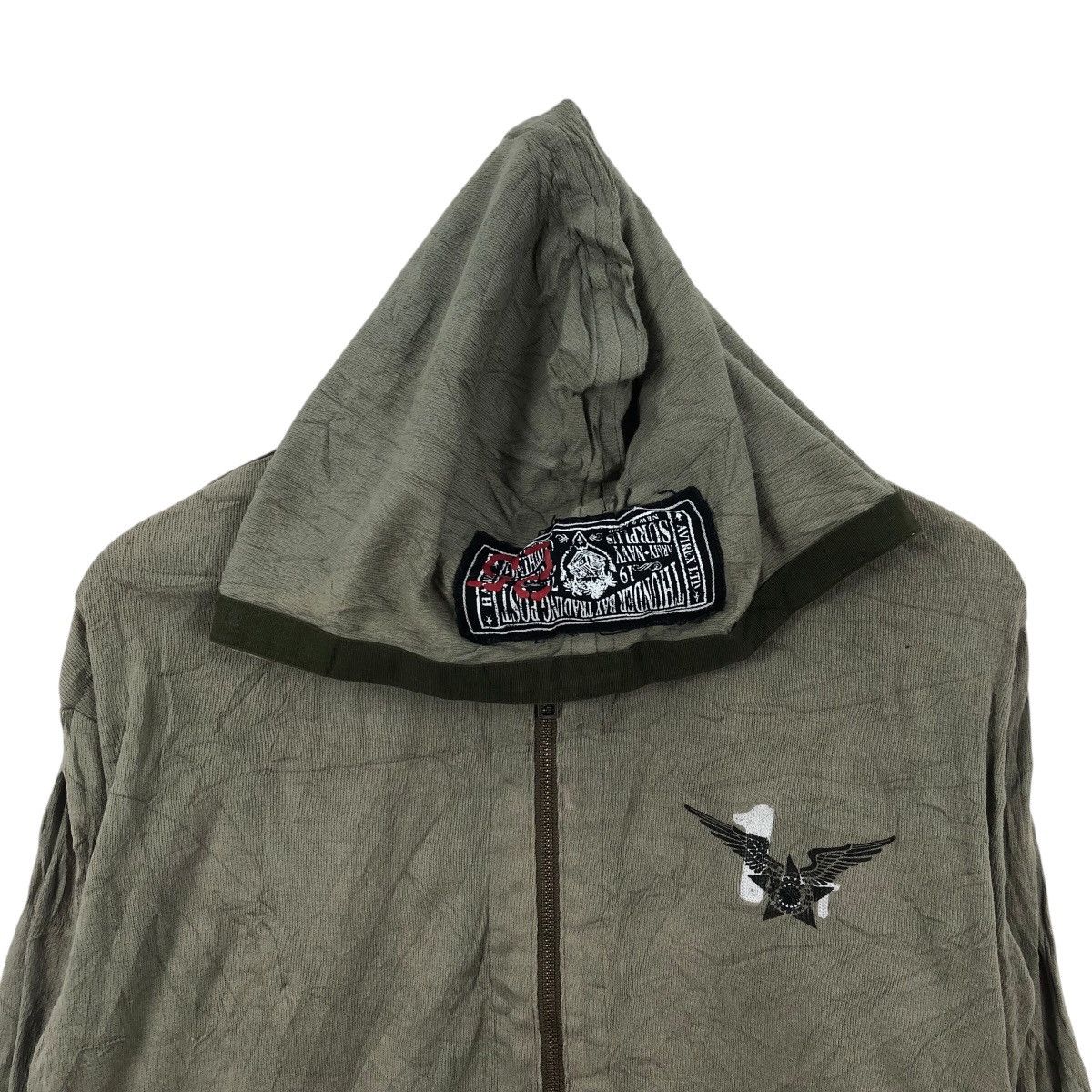 Avirex AVIREX Zipper Army Military Specs Hoodie Sweatshirt Size US L / EU 52-54 / 3 - 2 Thumbnail