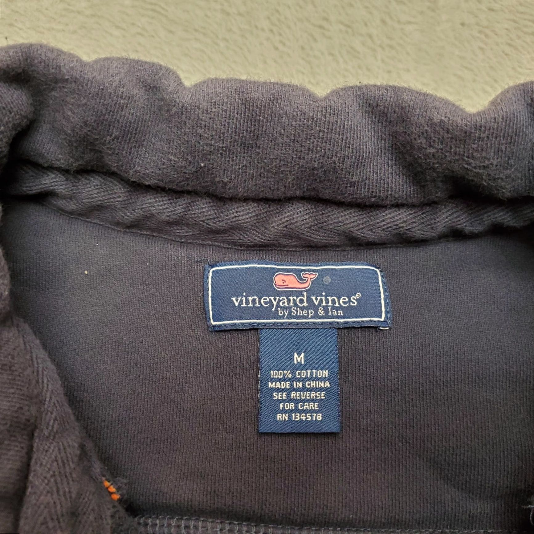 Vineyard Vines Vineyard Vines Sweater Mens M Orange 100% Cotton Long Sleeve 1/4 Zip Pullover Golf Casual Mens Size US M / EU 48-50 / 2 - 4 Thumbnail