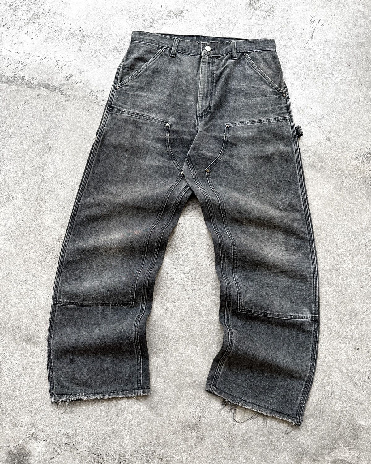 Carhartt Vintage Carhartt Double Knee Pants B01 BLK Size US 32 / EU 48 - 4 Thumbnail