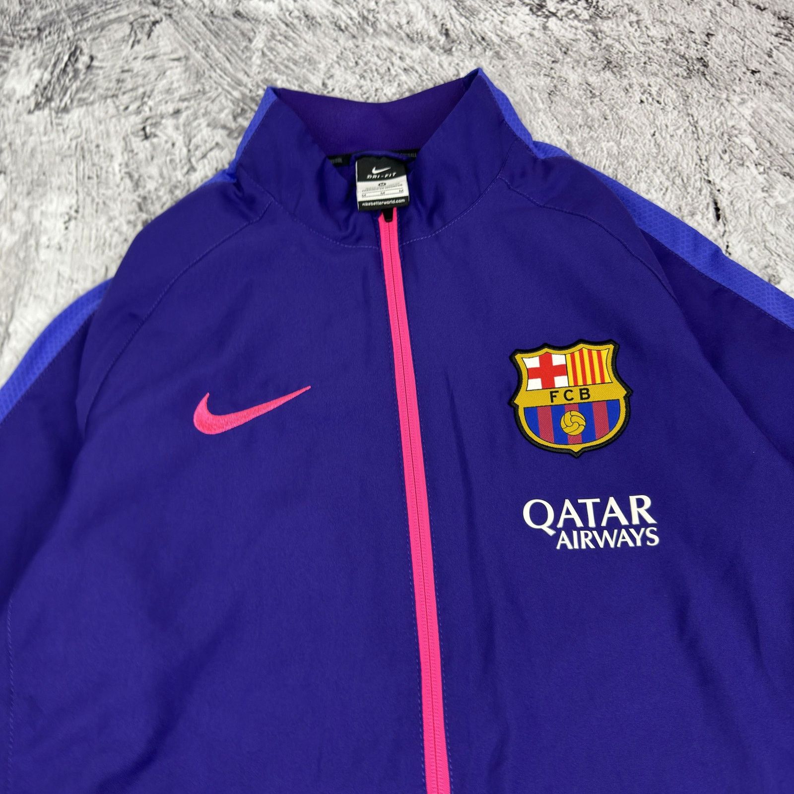 Nike Nike Dri-Fit Men FC Barcelona Football Full Zip Track Jacket Size US M / EU 48-50 / 2 - 6 Thumbnail