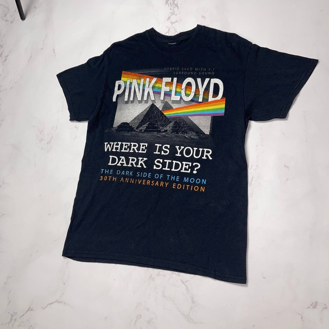 Vintage Pink Floyd - Pyramid Spectrum Soft Adult Mens T-Shirt Sz M Size US M / EU 48-50 / 2 - 3 Thumbnail