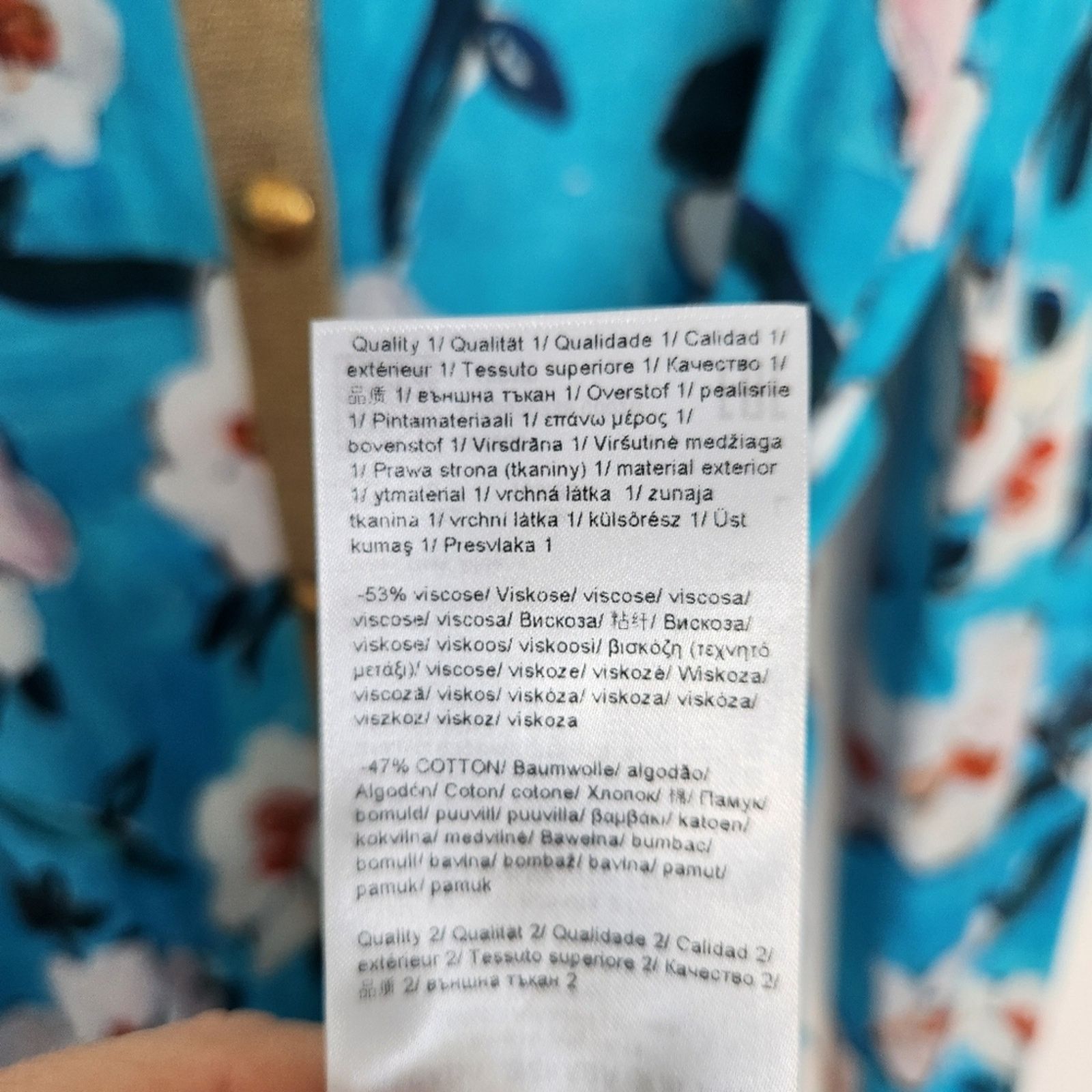 Escada ESCADA Siemara Lurex Trim Floral Cardigan In Blue Designer Size L / US 10 / IT 46 - 5 Thumbnail