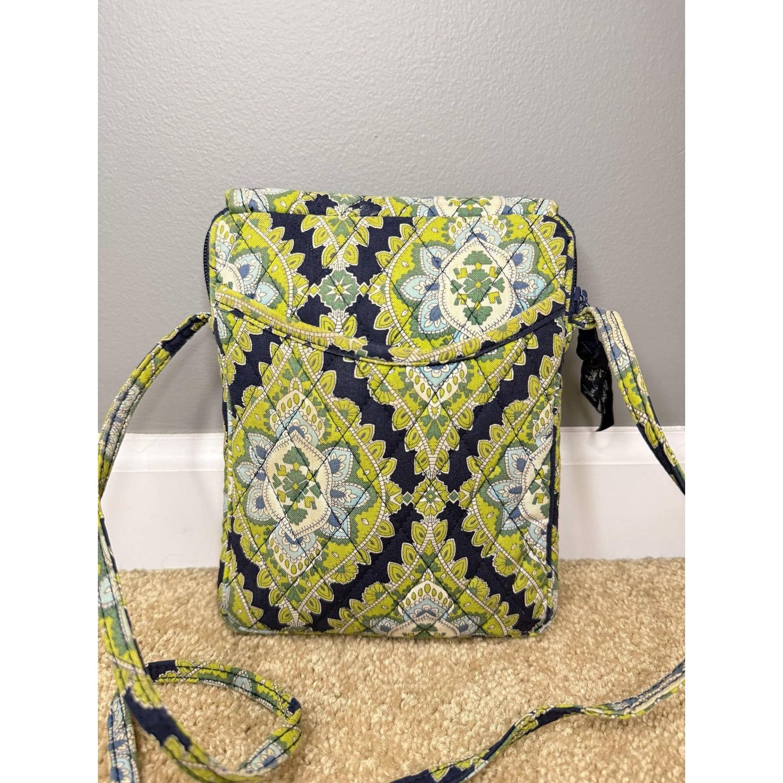 Vera Bradley Vera Bradley Cambridge Quilted Crossbody Bag Yellow Green Size ONE SIZE - 2 Thumbnail
