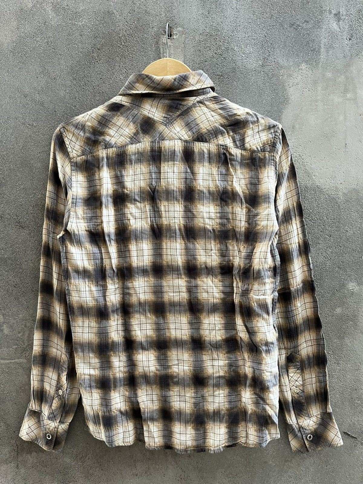Tornado Mart Distressed Plaid Shirt – Tornado Mart Style Size US L / EU 52-54 / 3 - 2 Thumbnail