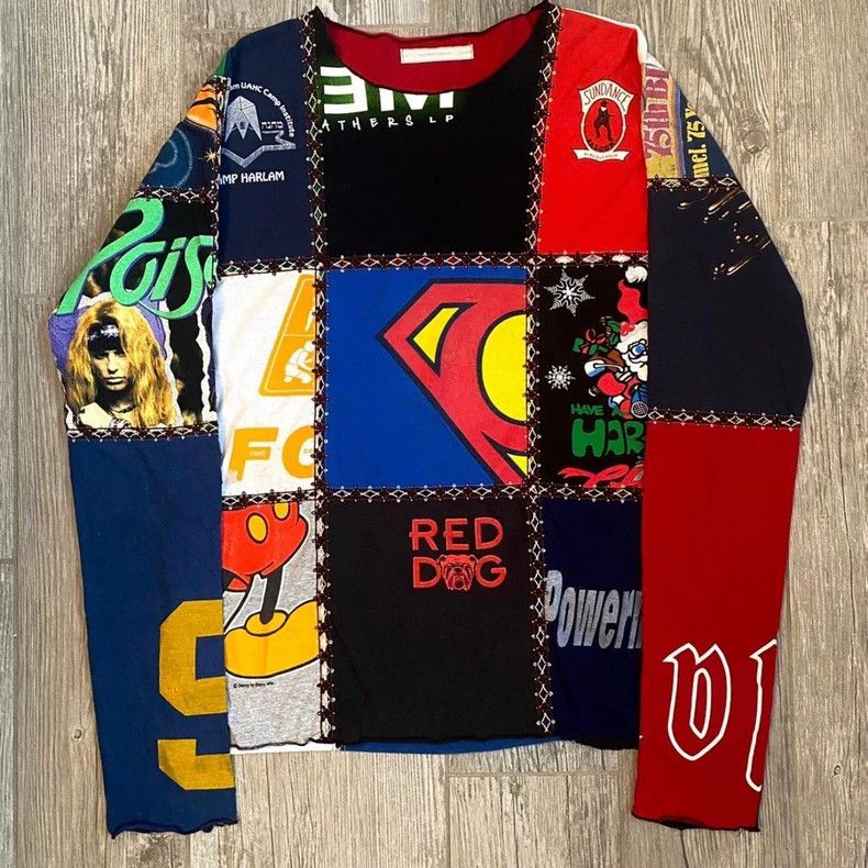 Number (N)ine2002aw stitched old cloth T-shirt 2503-Nextarr