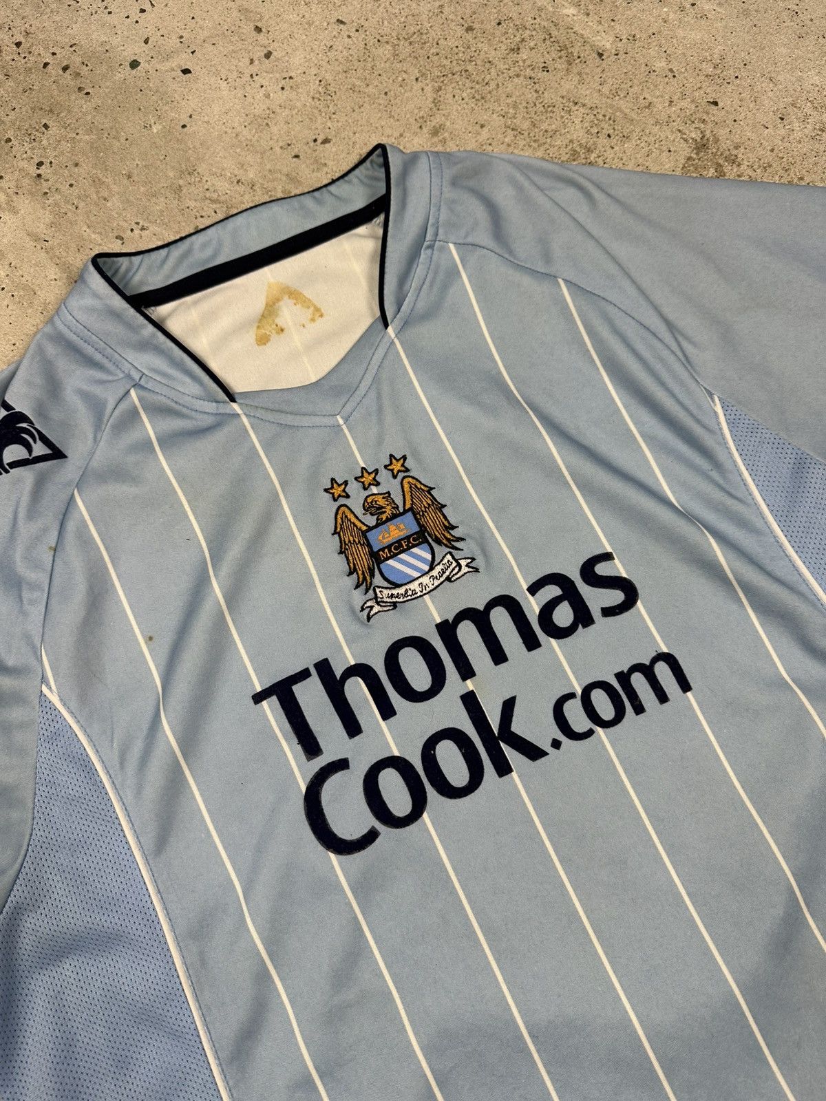 Le Coq Sportif × Vintage Vintage Le Coq Sportif x Manchester City 2007/2008 Home Tee Size US L / EU 52-54 / 3 - 7 Thumbnail