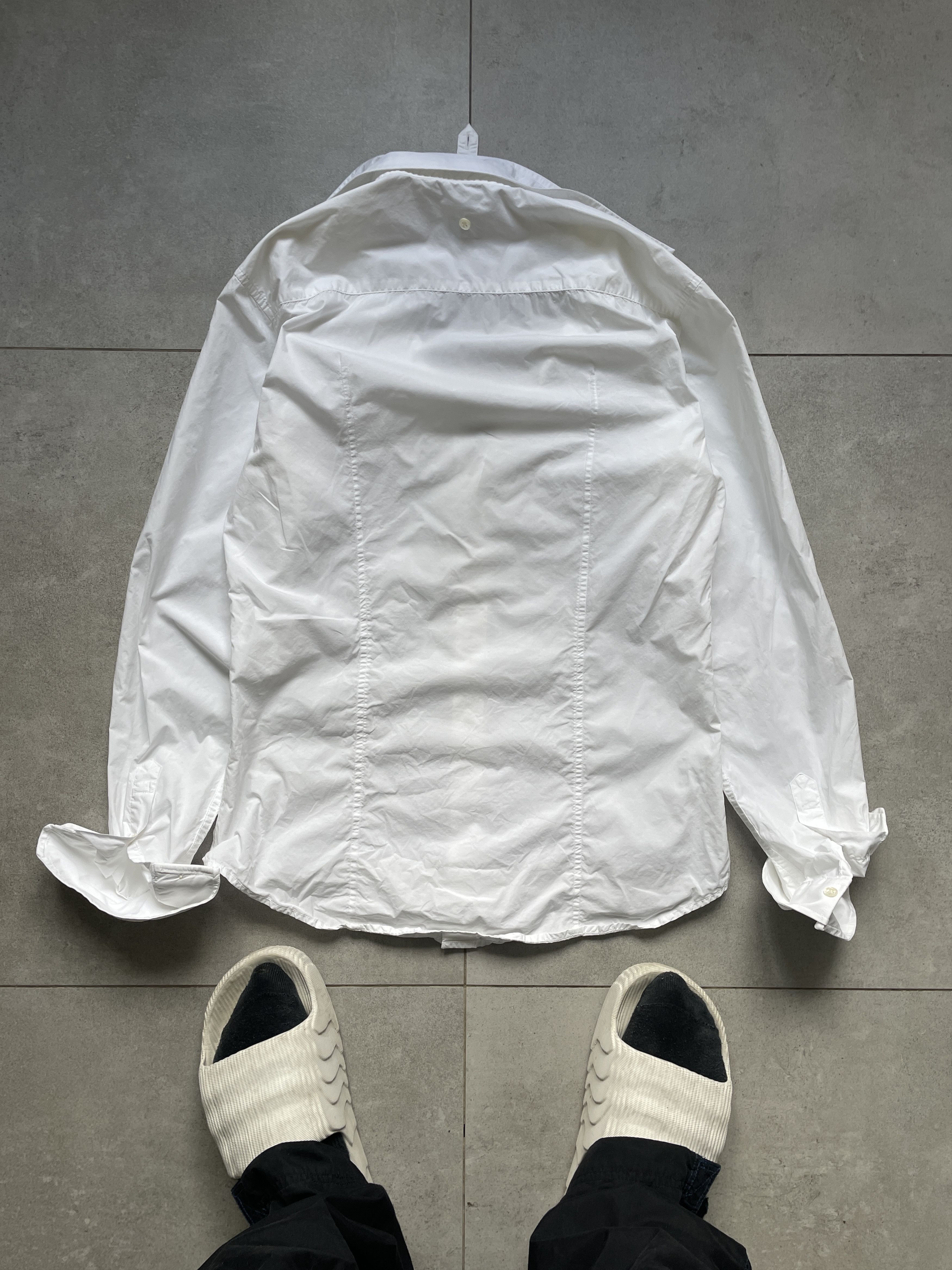 Dolce & Gabbana Y2K WHITE DOUBLE BUTTON COLLAR CUFFS RUNAWAY D&G SHIRT Size US M / EU 48-50 / 2 - 3 Thumbnail