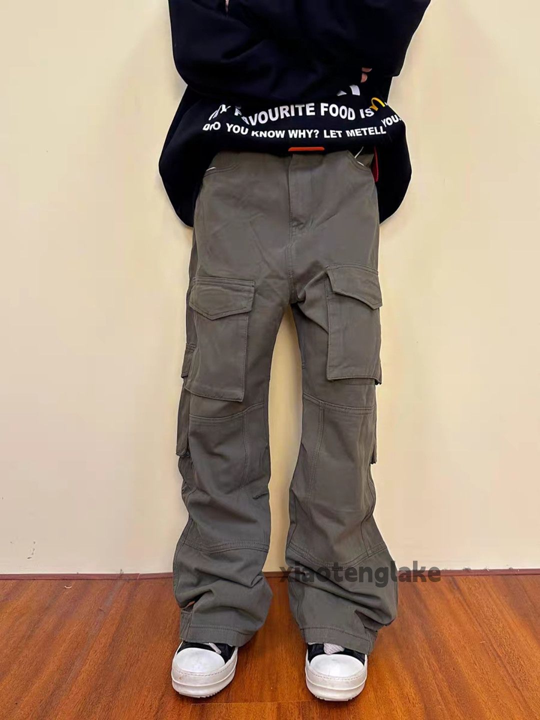 Vintage Unisex utility loose baggy faded punk hiphop pants Size US 32 / EU 48 - 1 Thumbnail