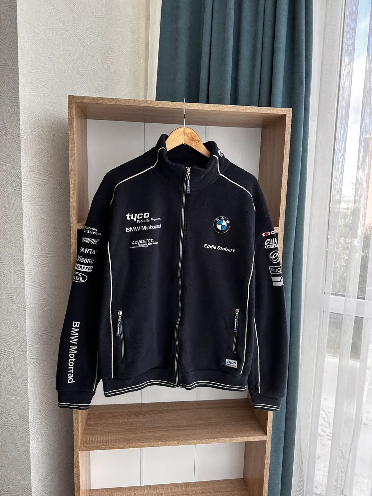 Vintage BMW Tyco Motorrad Eddie Stobart F1 Fleece Sweatshirt