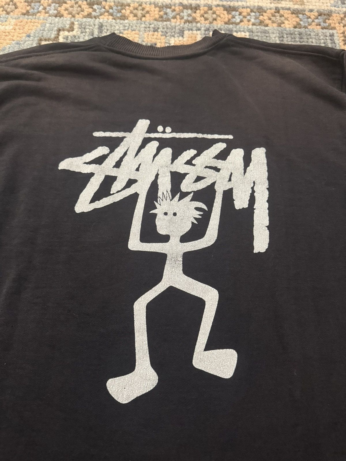 Stussy Vintage 90s Stussy stickman faded sweatshirt large Size US L / EU 52-54 / 3 - 5 Thumbnail